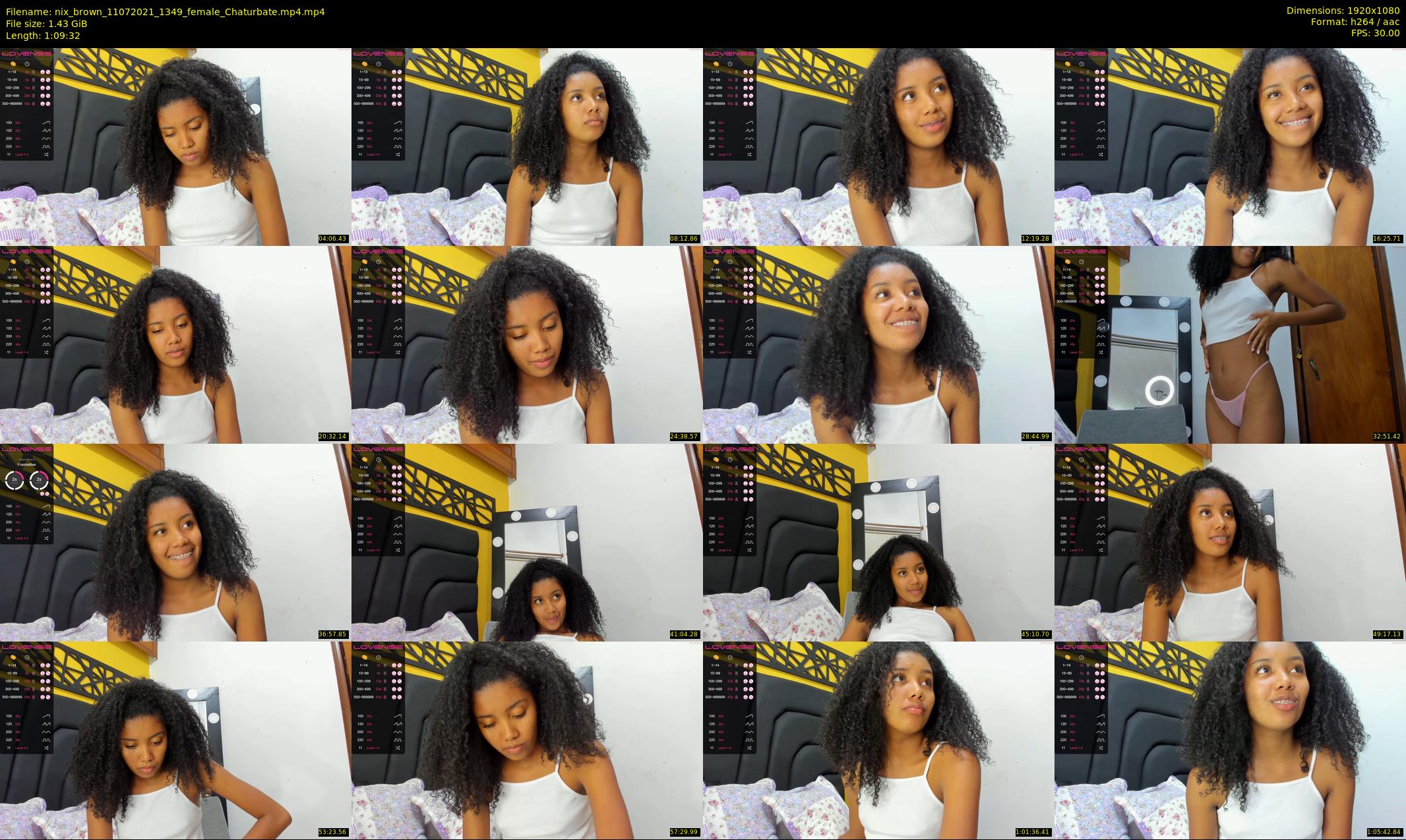 nix_brown — 70 minute Chaturbate female cam show recording, 1080p, Jul 11, 2021