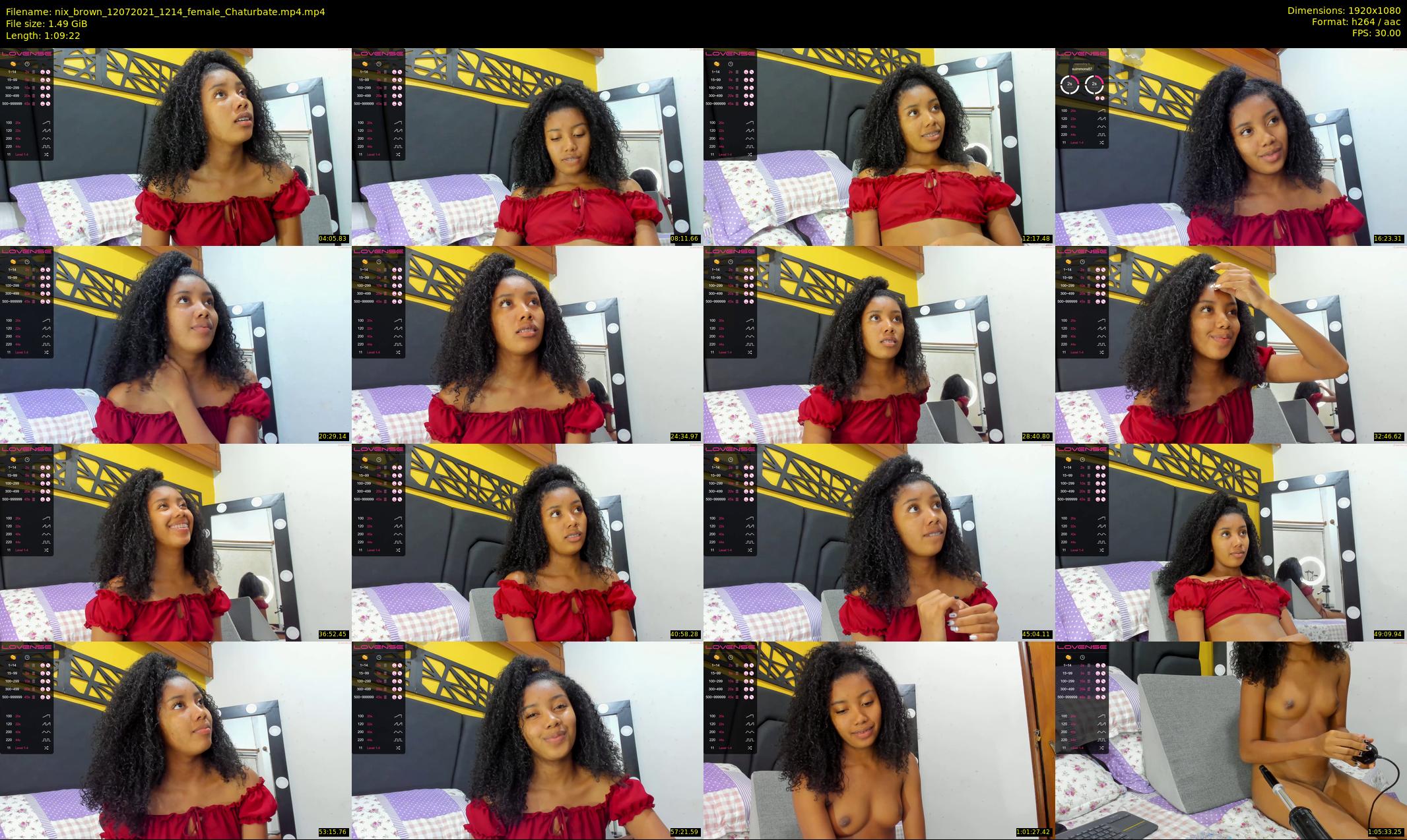 nix_brown — 70 minute Chaturbate female cam show recording, 1080p, Jul 12, 2021