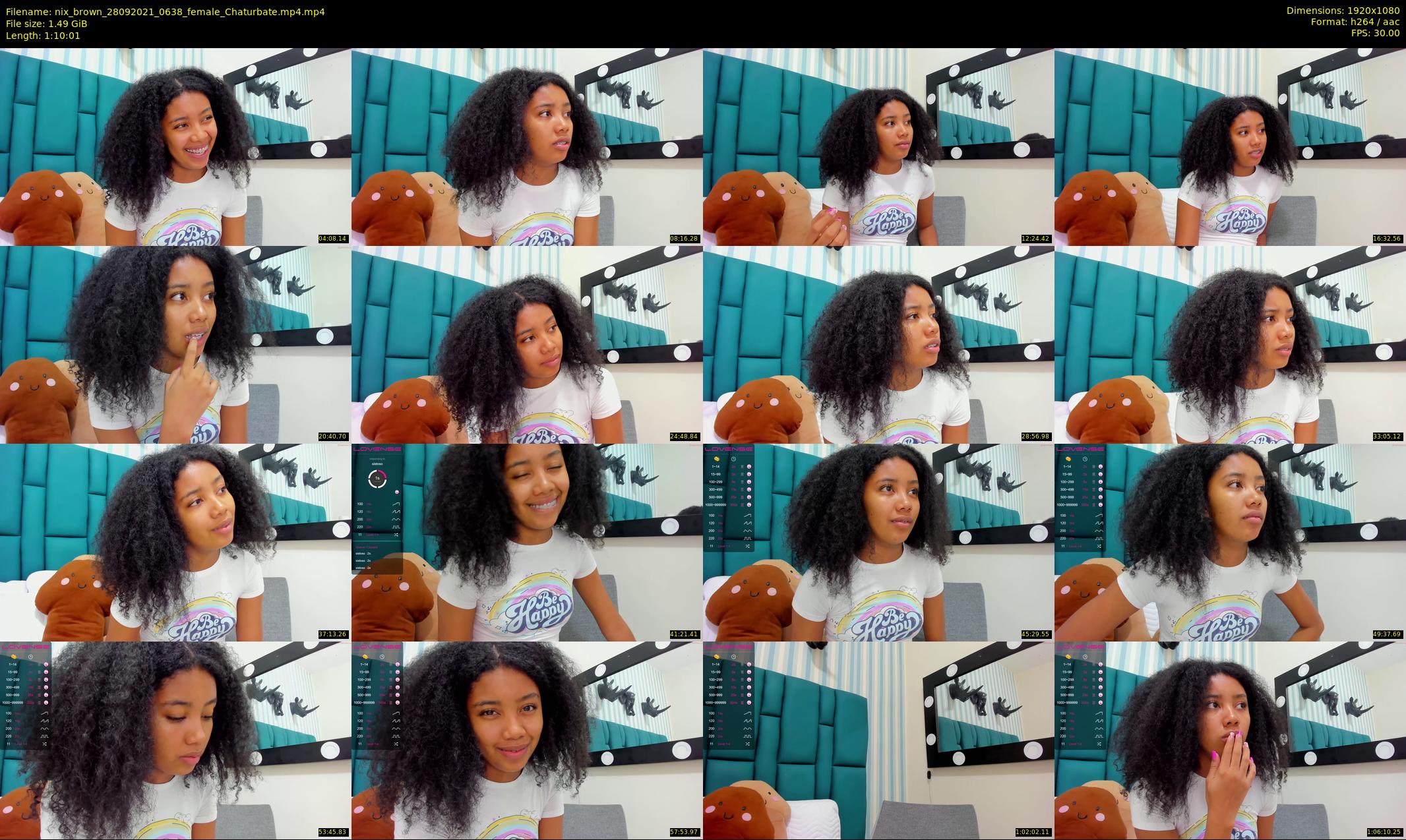 nix_brown — 71 minute Chaturbate female cam show recording, 1080p, Sep 28, 2021