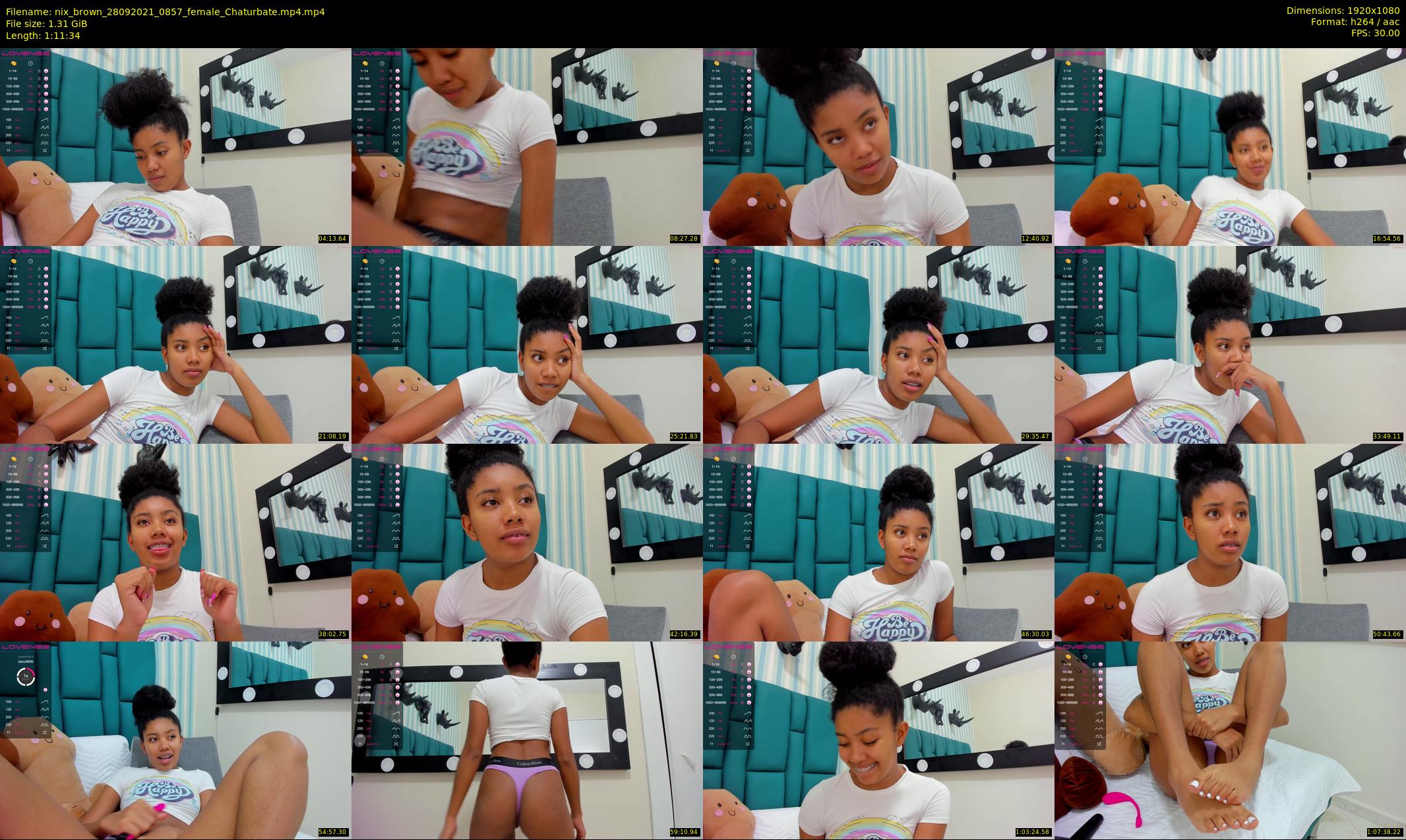 nix_brown — 72 minute Chaturbate female cam show recording, 1080p, Sep 28, 2021