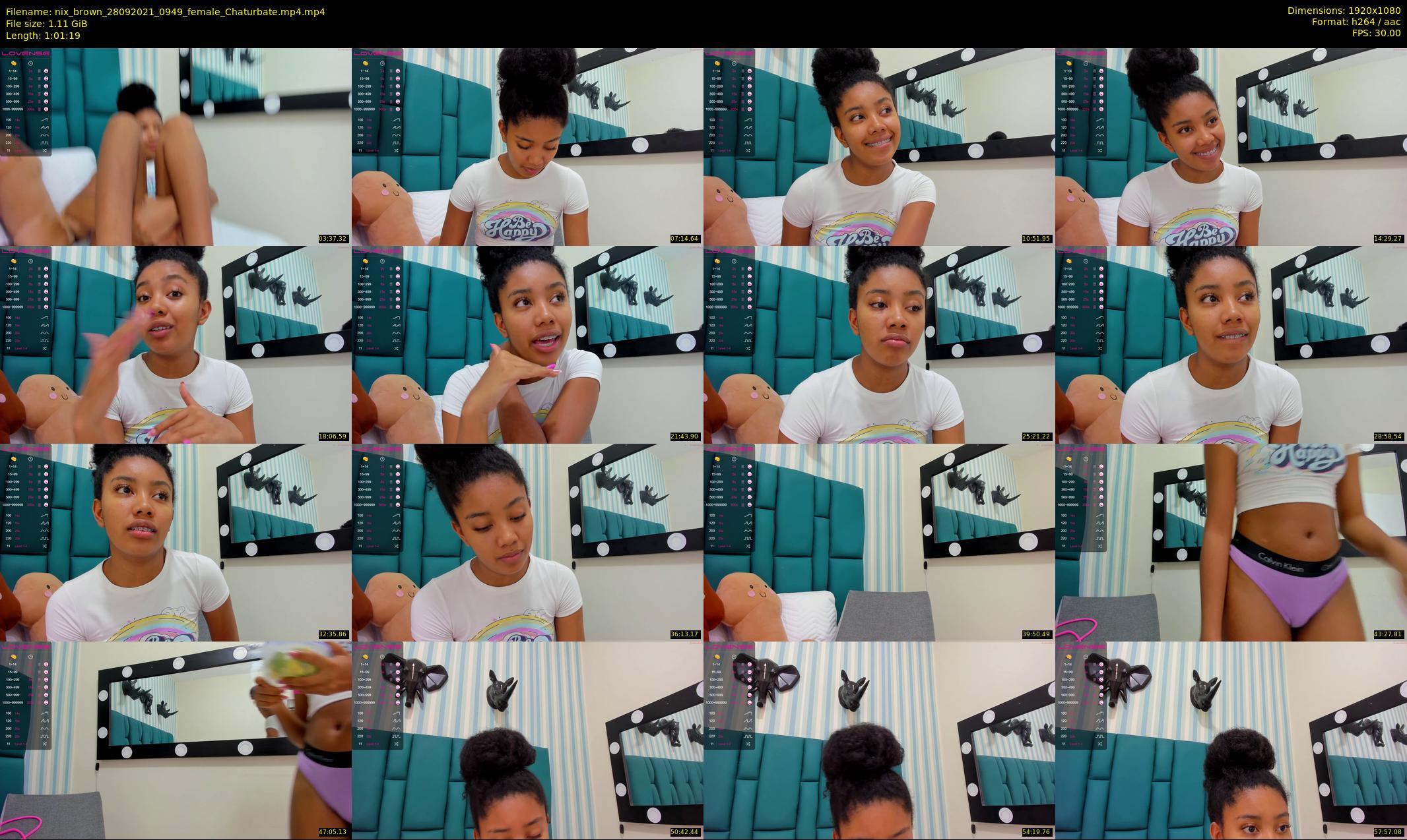 nix_brown — 62 minute Chaturbate female cam show recording, 1080p, Sep 28, 2021