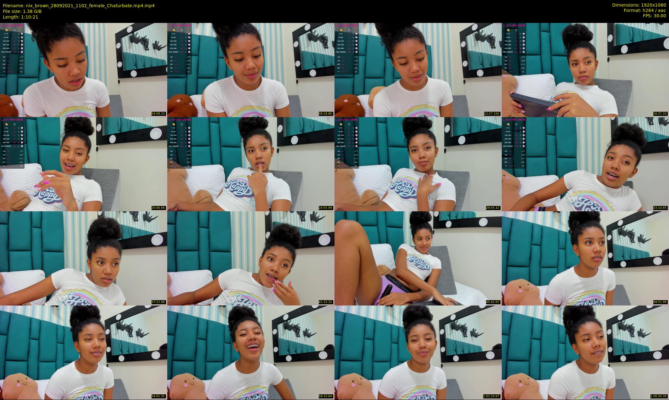 nix_brown — 71 minute Chaturbate female cam show recording, 1080p, Sep 28, 2021