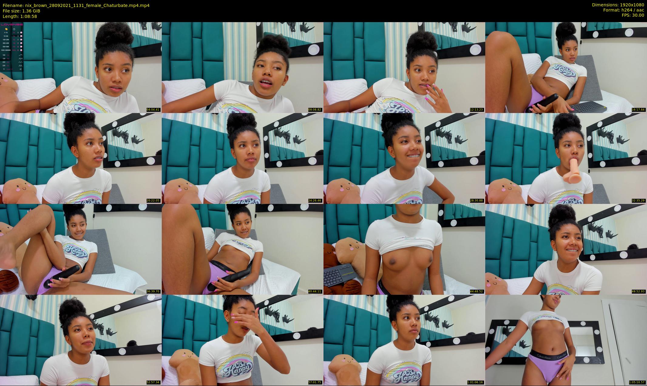 nix_brown — 69 minute Chaturbate female cam show recording, 1080p, Sep 28, 2021