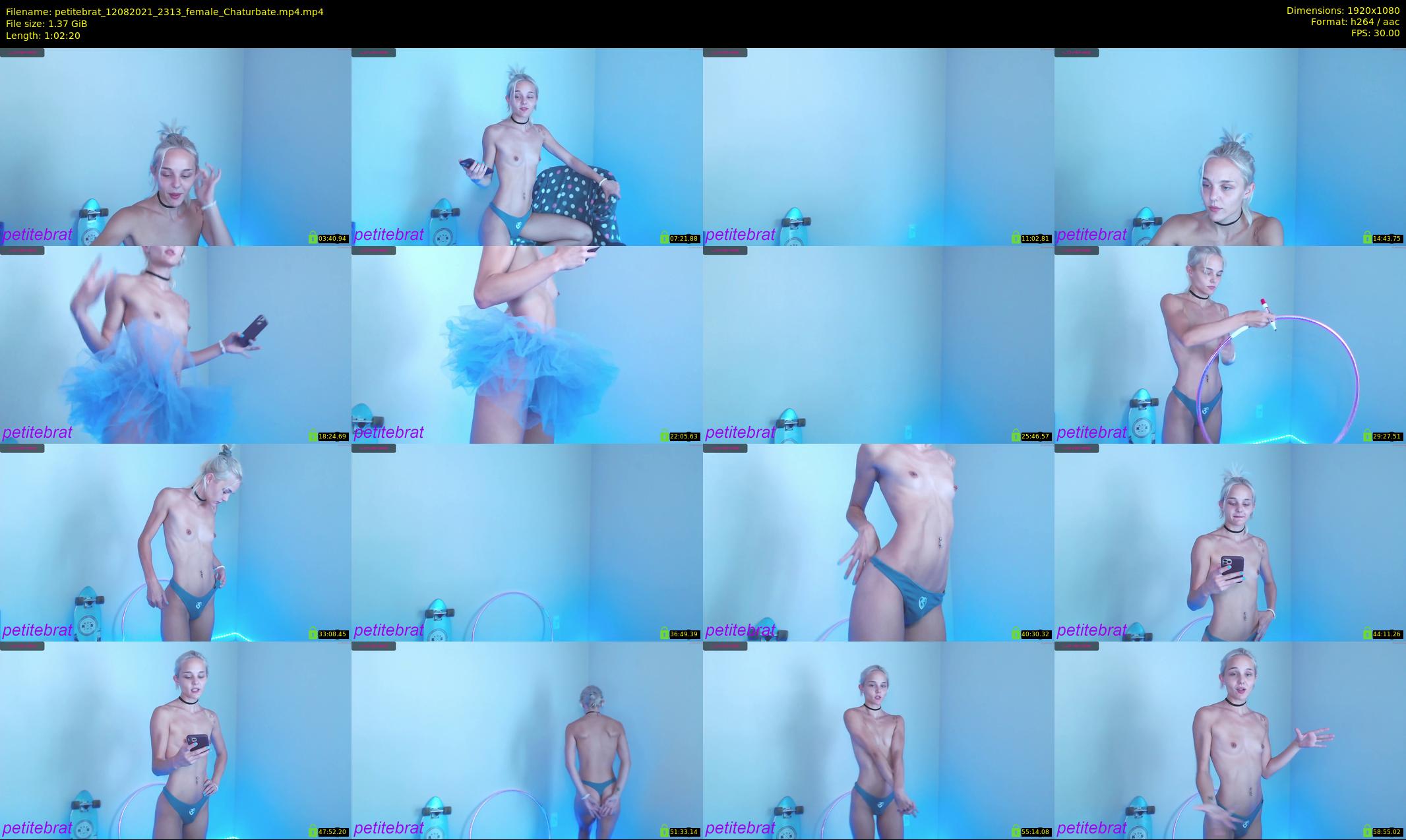 petitebrat — 63 minute Chaturbate female cam show recording, 1080p, Aug 12, 2021
