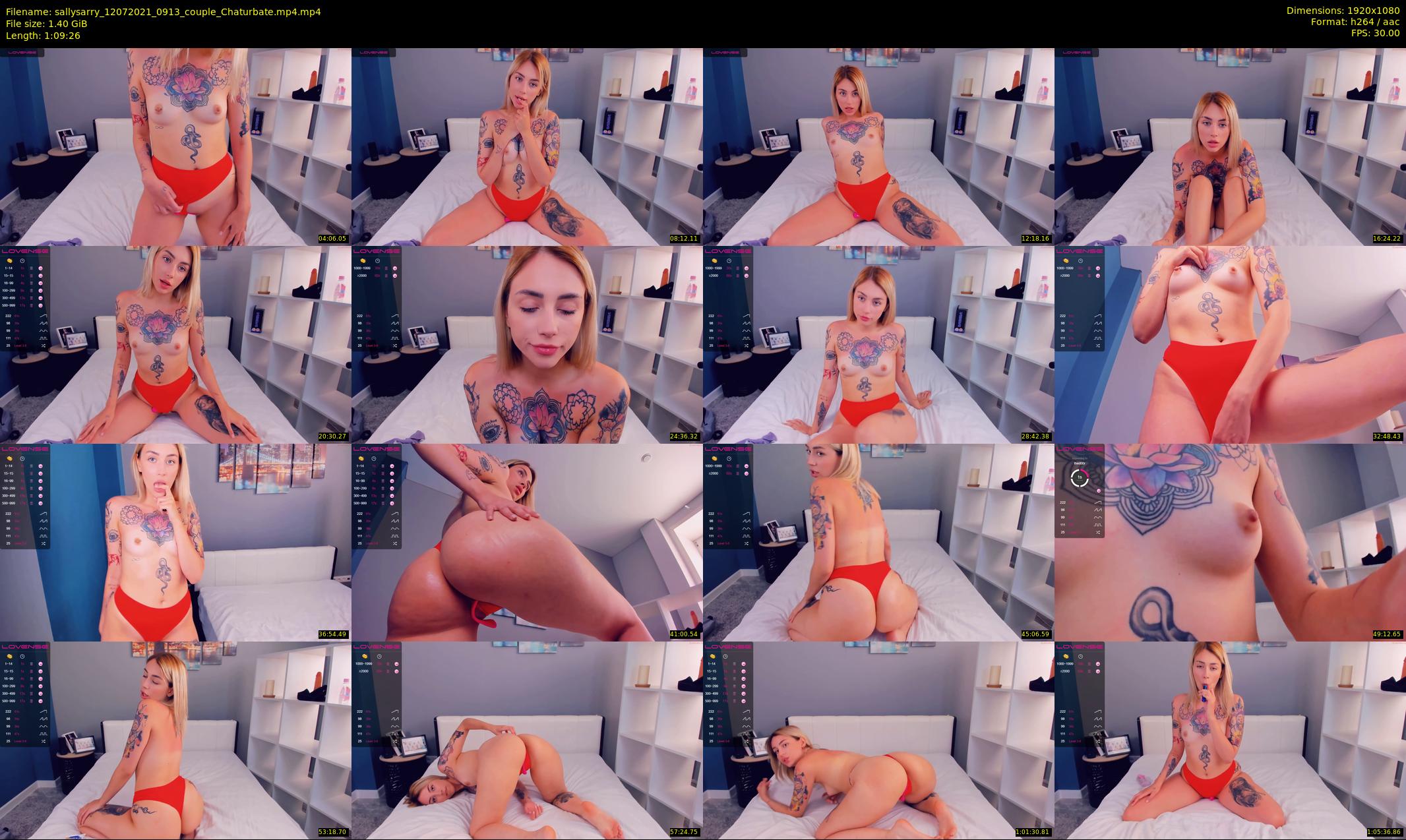 sallysarry — 70 minute Chaturbate couple cam show recording, 1080p, Jul 12, 2021
