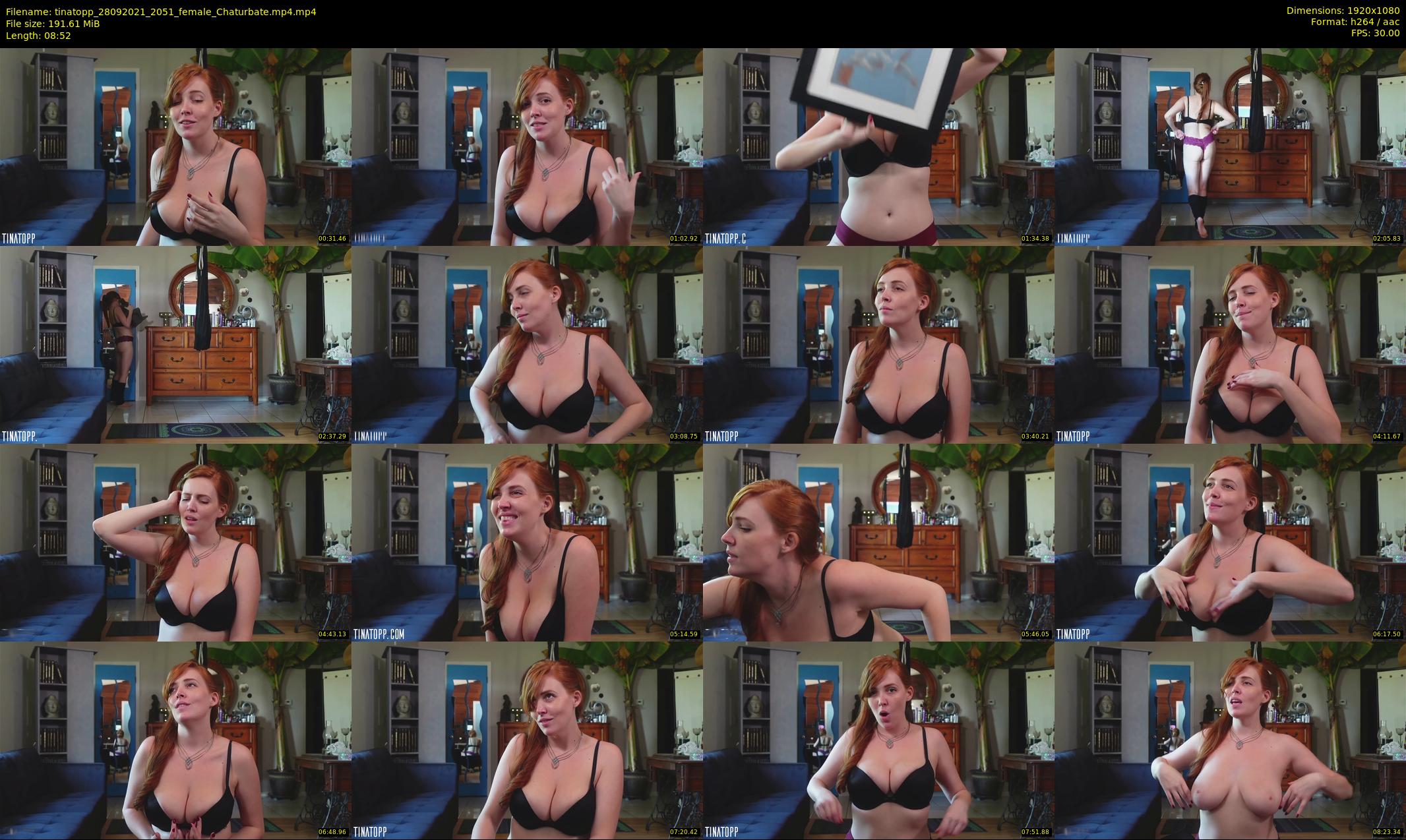 tinatopp — 9 minute Chaturbate female cam show recording, 1080p, Sep 28, 2021