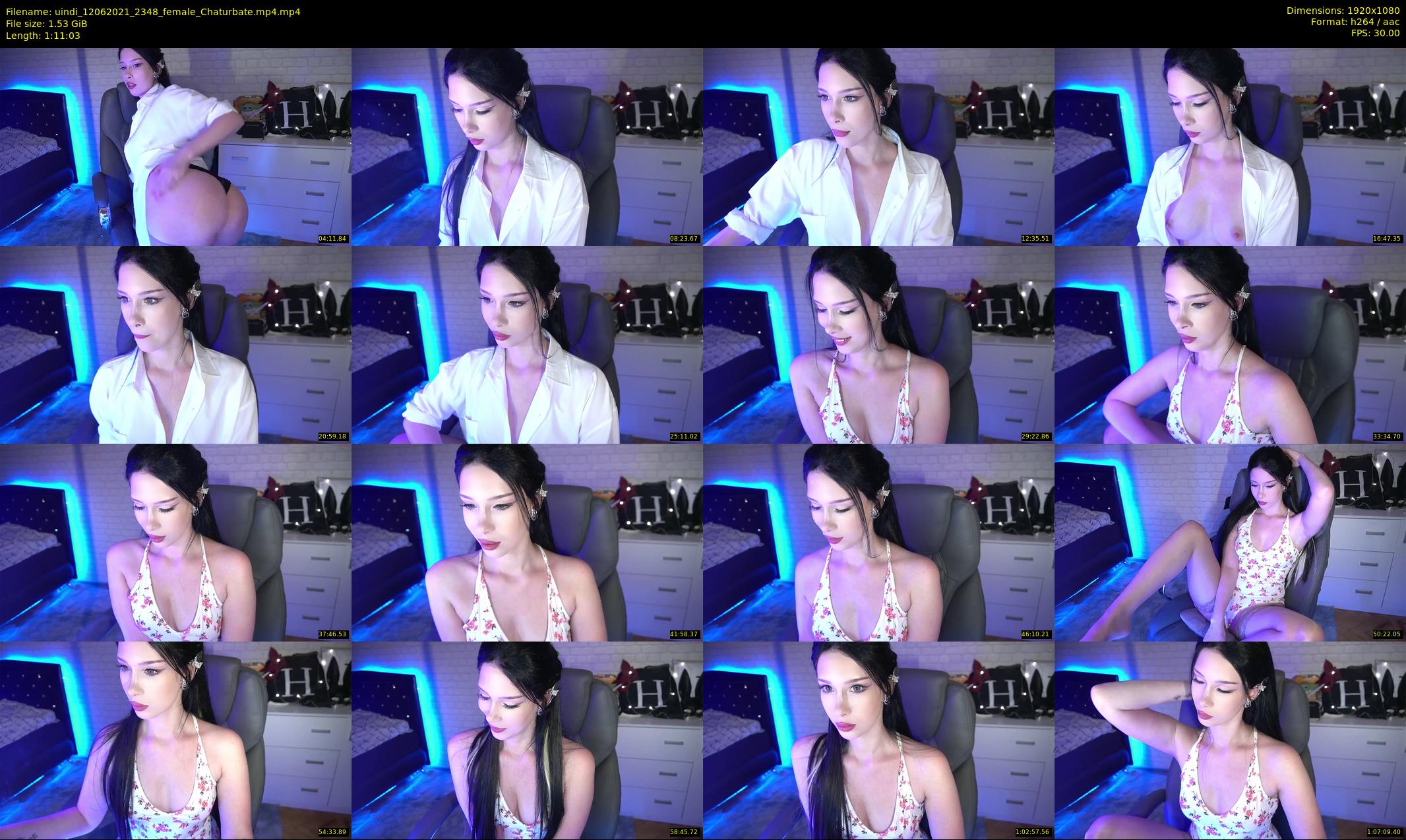 uindi — 72 minute Chaturbate female cam show recording, 1080p, Jun 12, 2021