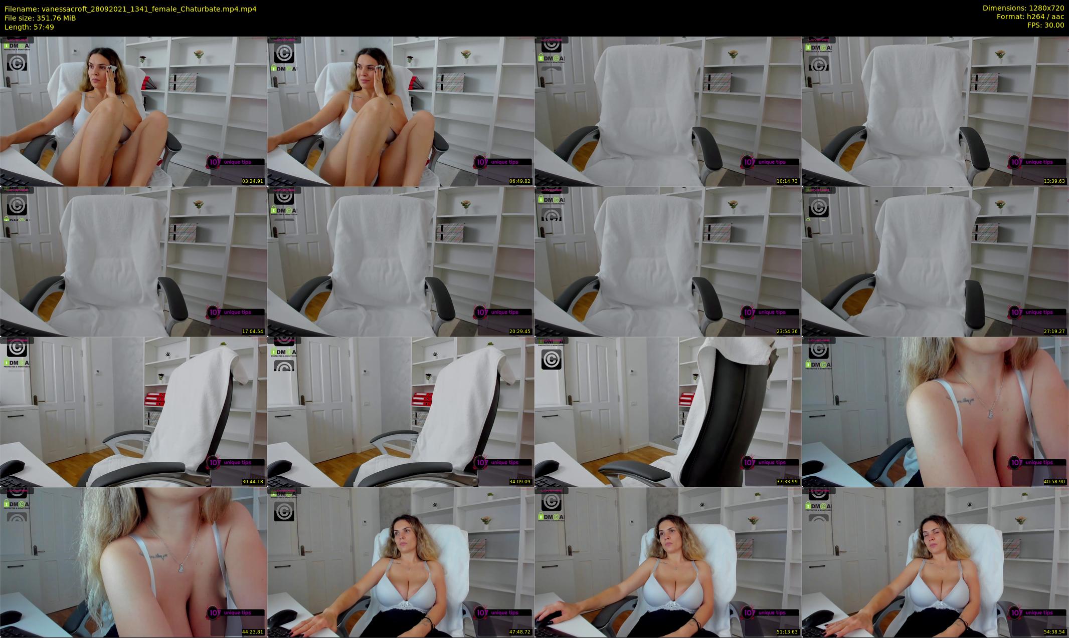 vanessacroft — 58 minute Chaturbate female cam show recording, 720p, Sep 28, 2021