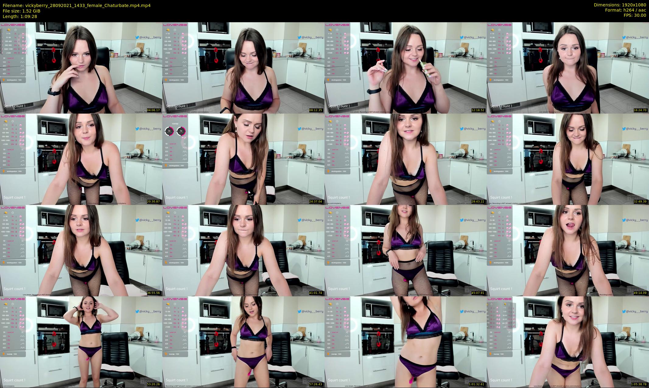 vickyberry — 70 minute Chaturbate female cam show recording, 1080p, Sep 28, 2021