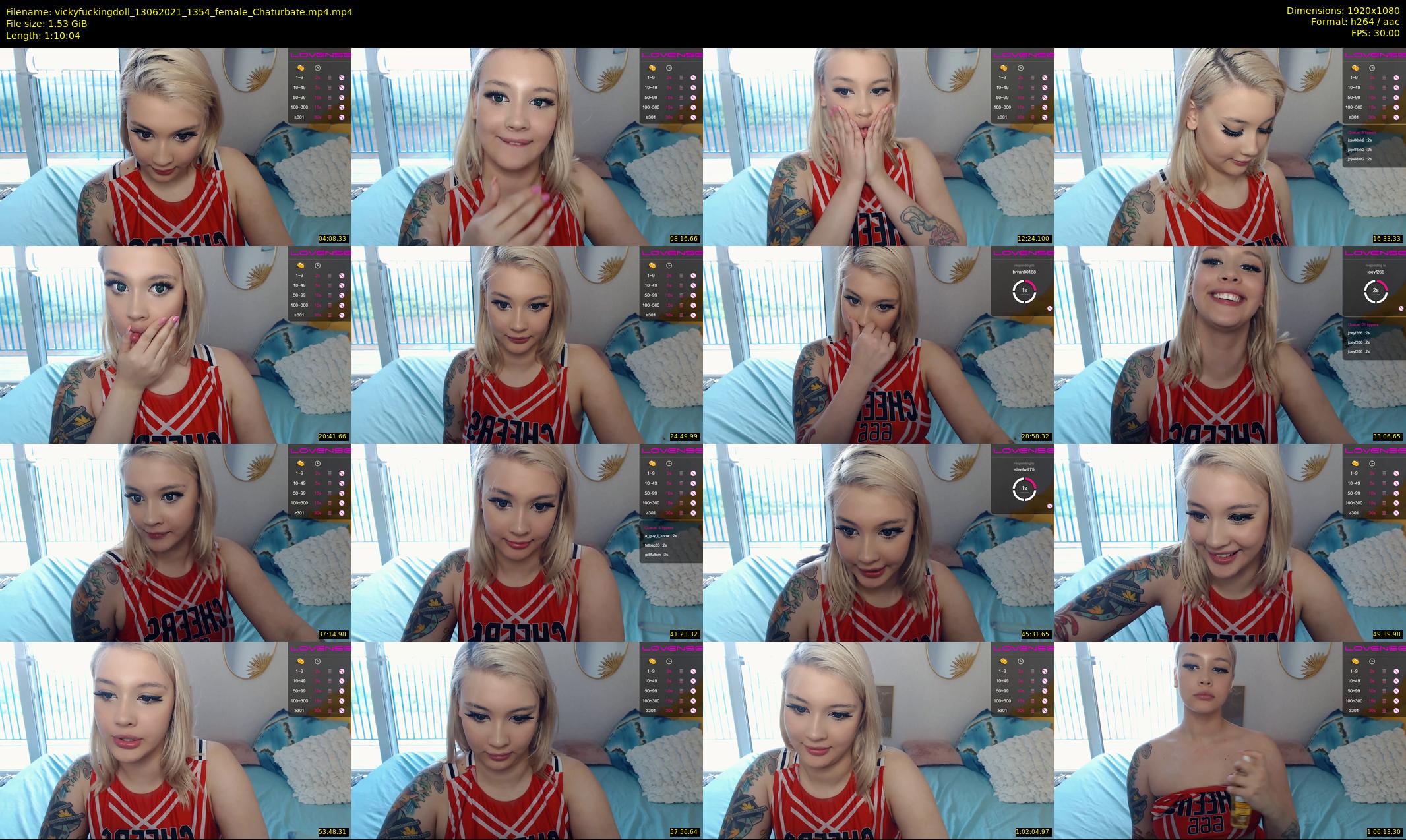vickyfuckingdoll — 71 minute Chaturbate female cam show recording, 1080p, Jun 13, 2021