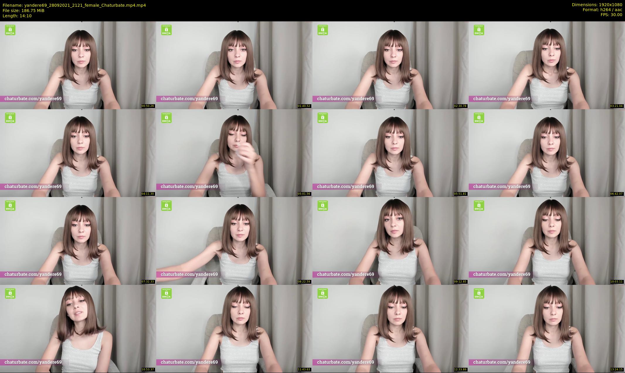 yandere69 — 15 minute Chaturbate female cam show recording, 1080p, Sep 28, 2021