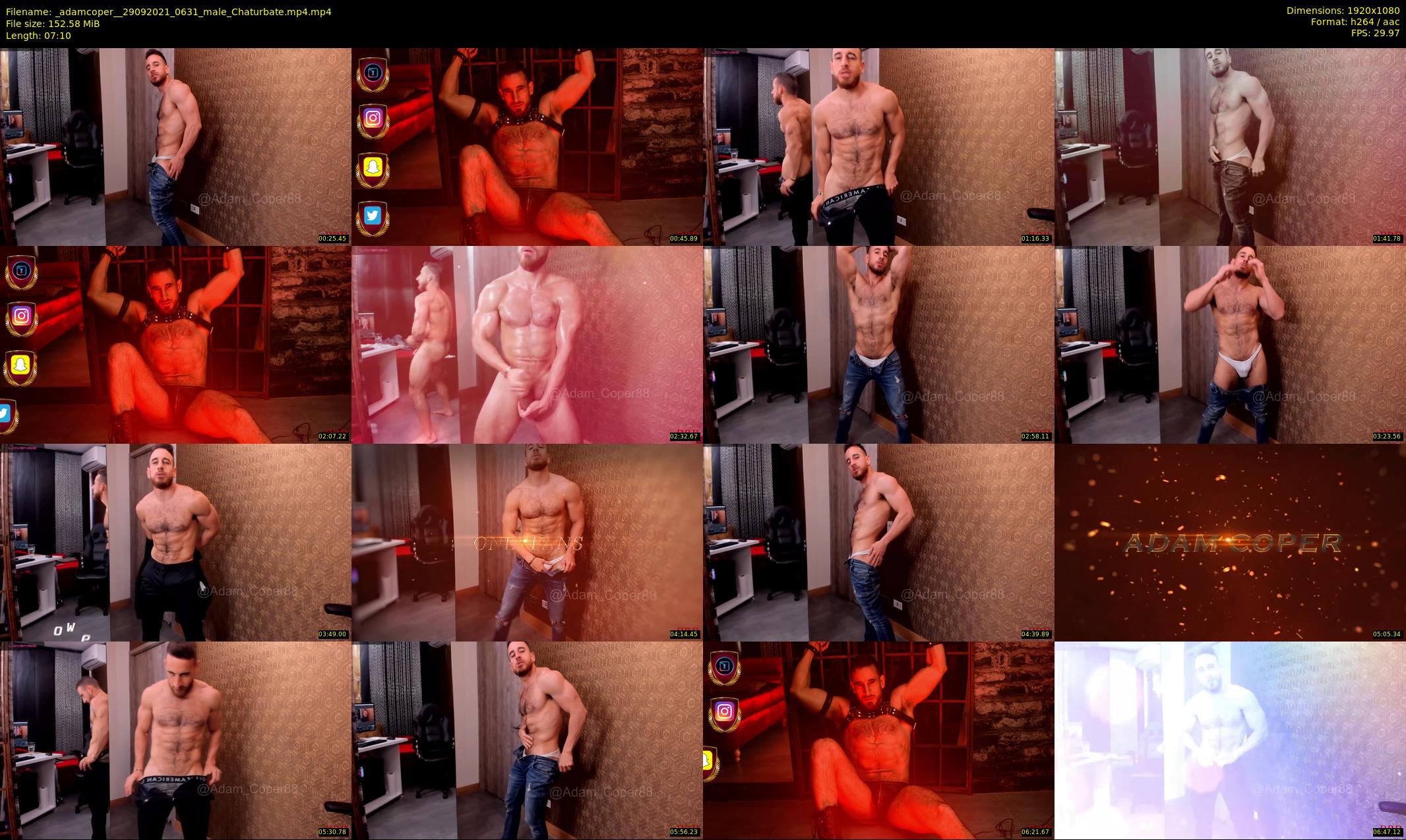 _adamcoper_ — 8 minute Chaturbate male cam show recording, 1080p, Sep 29, 2021