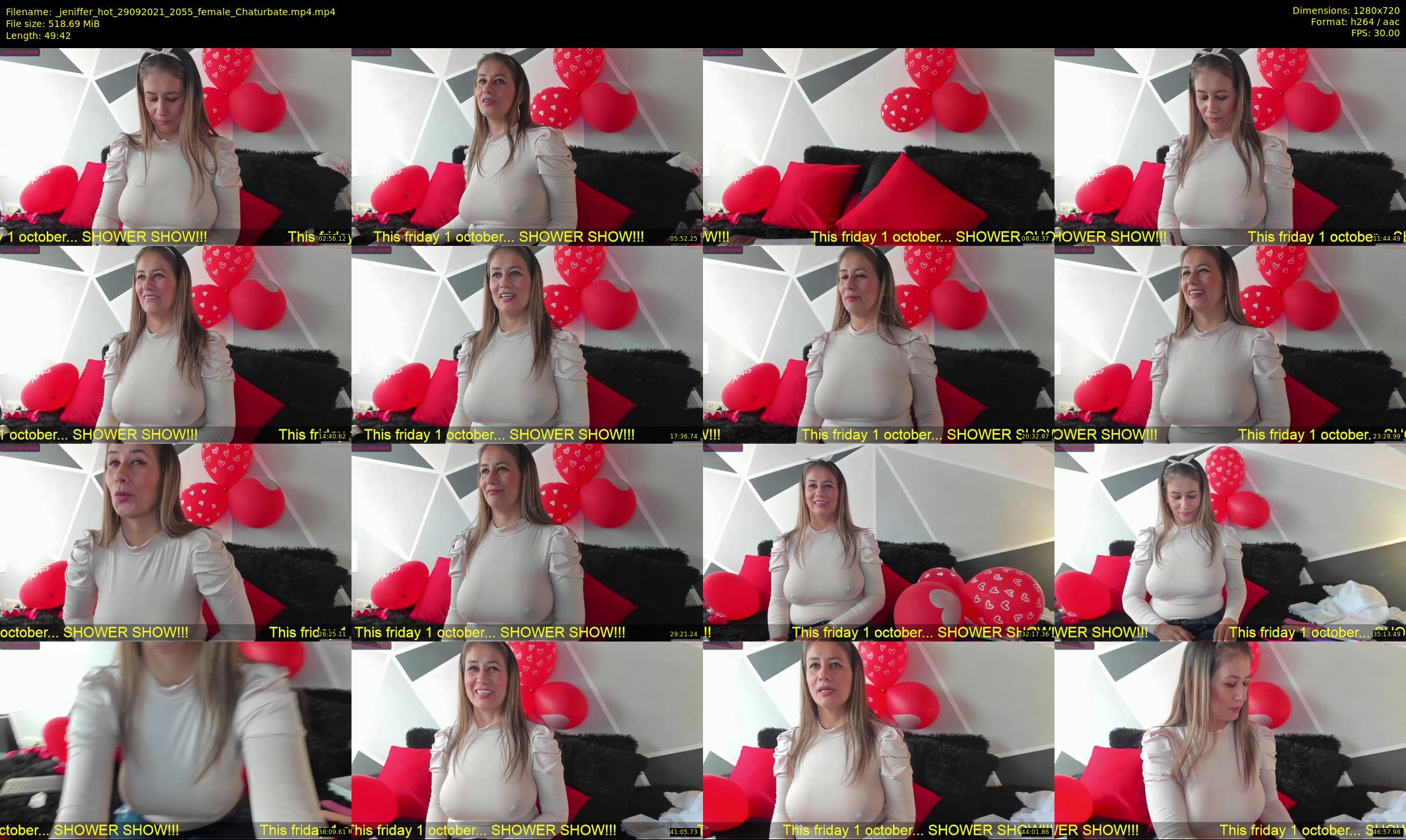 _jeniffer_hot — 50 minute Chaturbate female cam show recording, 720p, Sep 29, 2021