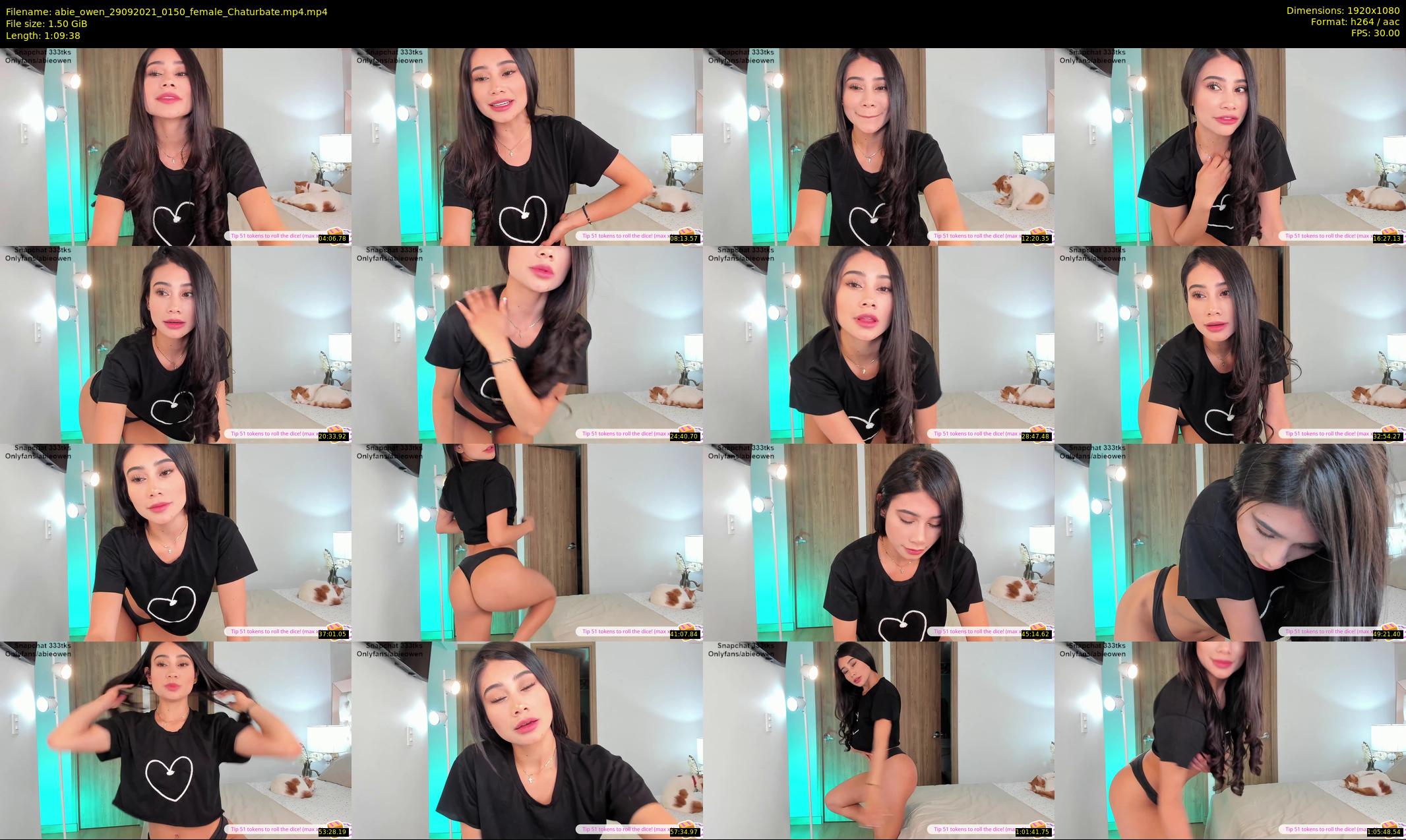 abie_owen — 70 minute Chaturbate female cam show recording, 1080p, Sep 29, 2021