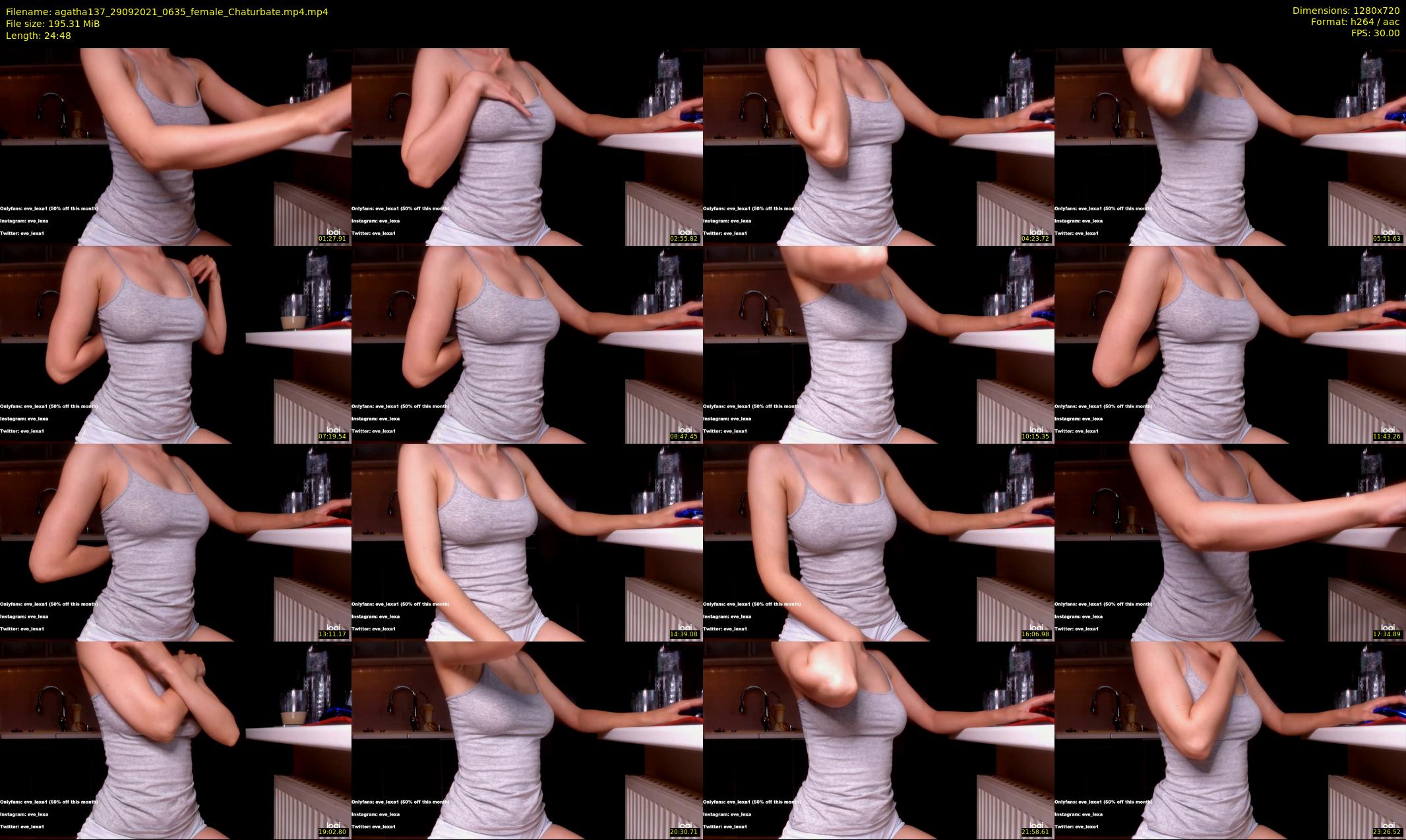 agatha137 — 25 minute Chaturbate female cam show recording, 720p, Sep 29, 2021