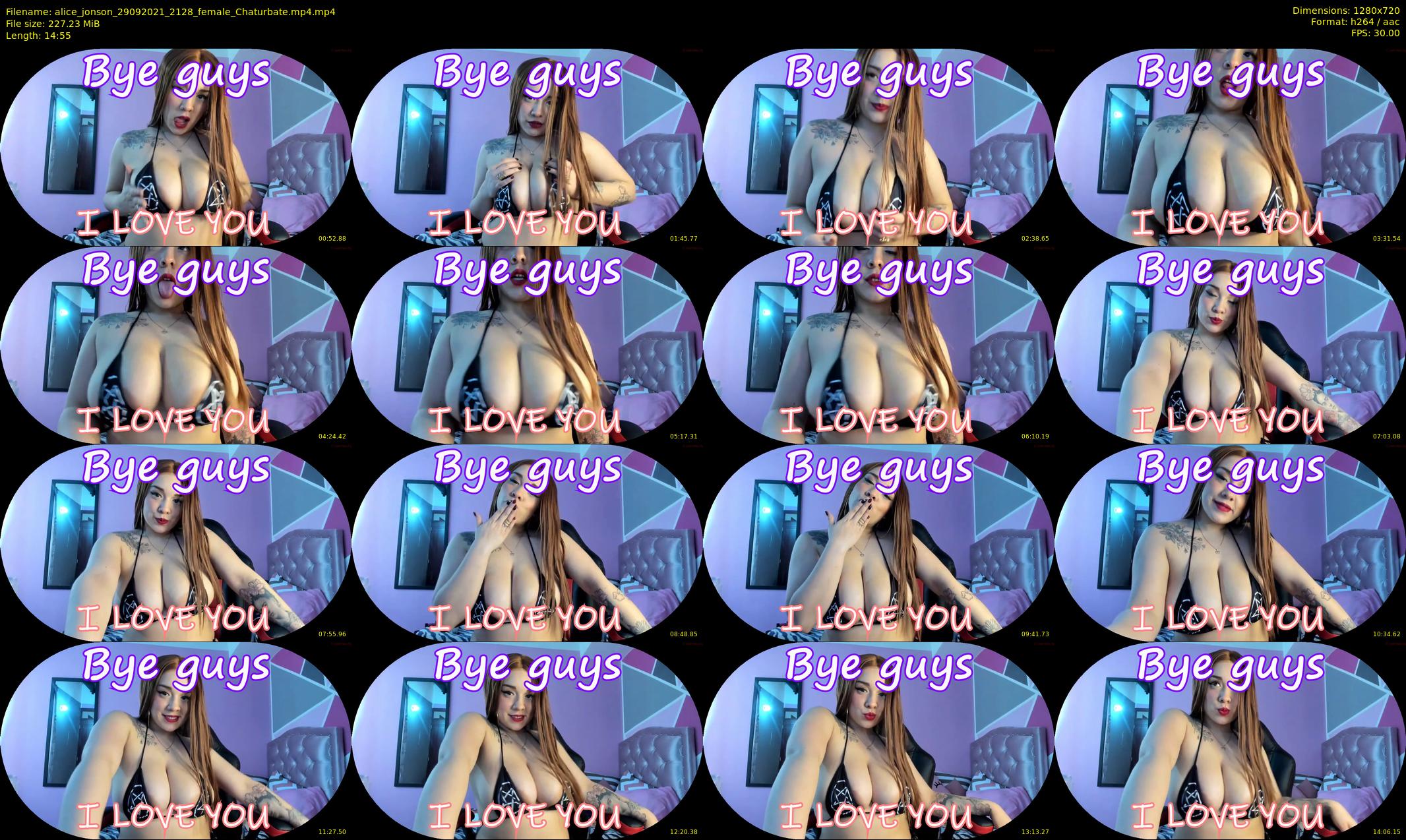 alice_jonson — 15 minute Chaturbate female cam show recording, 720p, Sep 29, 2021