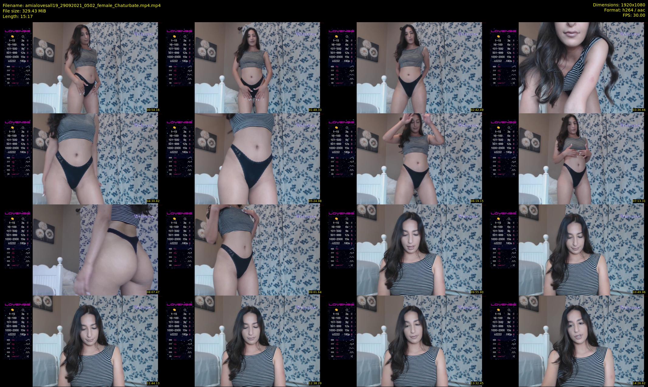 amialovesall19 — 16 minute Chaturbate female cam show recording, 1080p, Sep 29, 2021