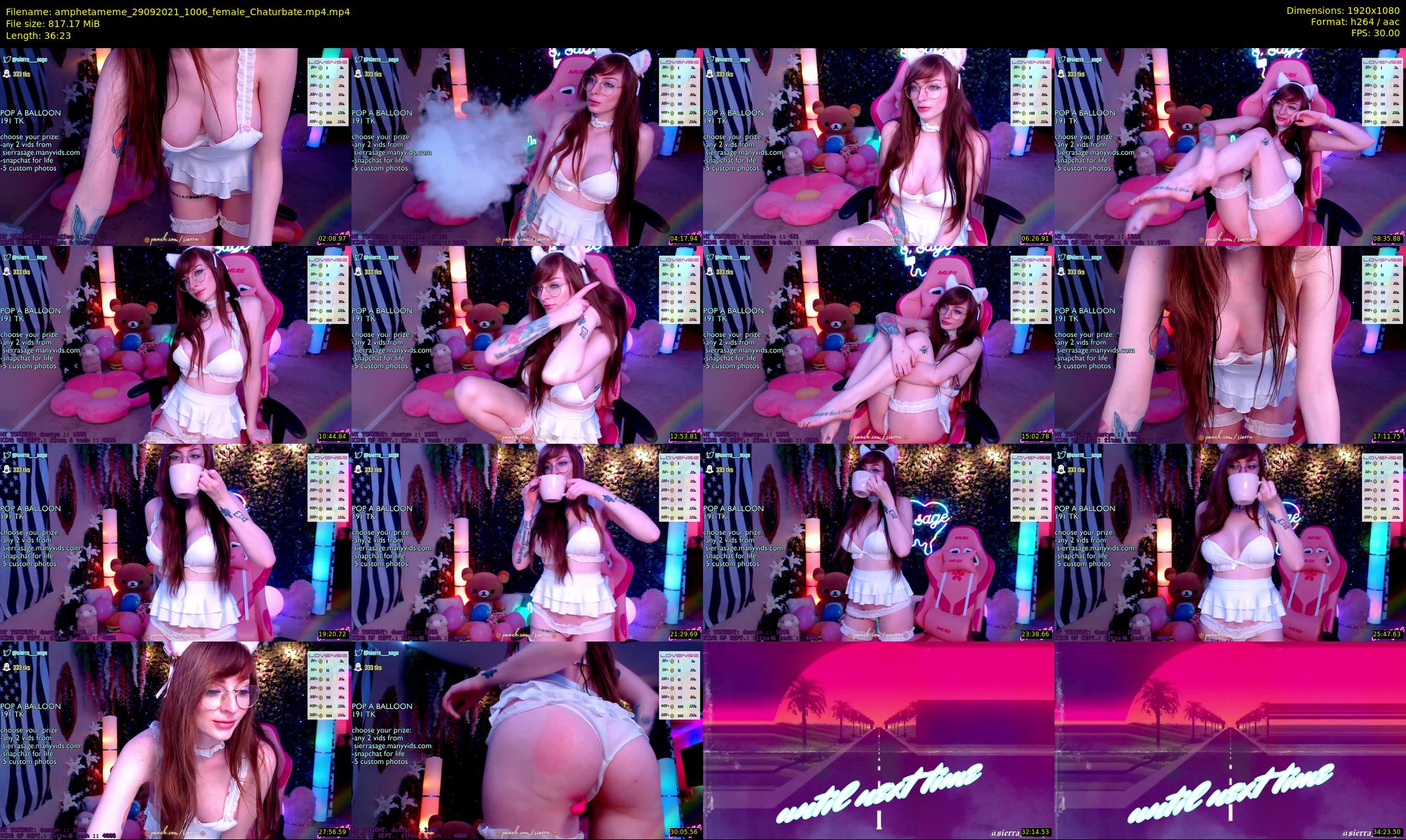 amphetameme — 37 minute Chaturbate female cam show recording, 1080p, Sep 29, 2021