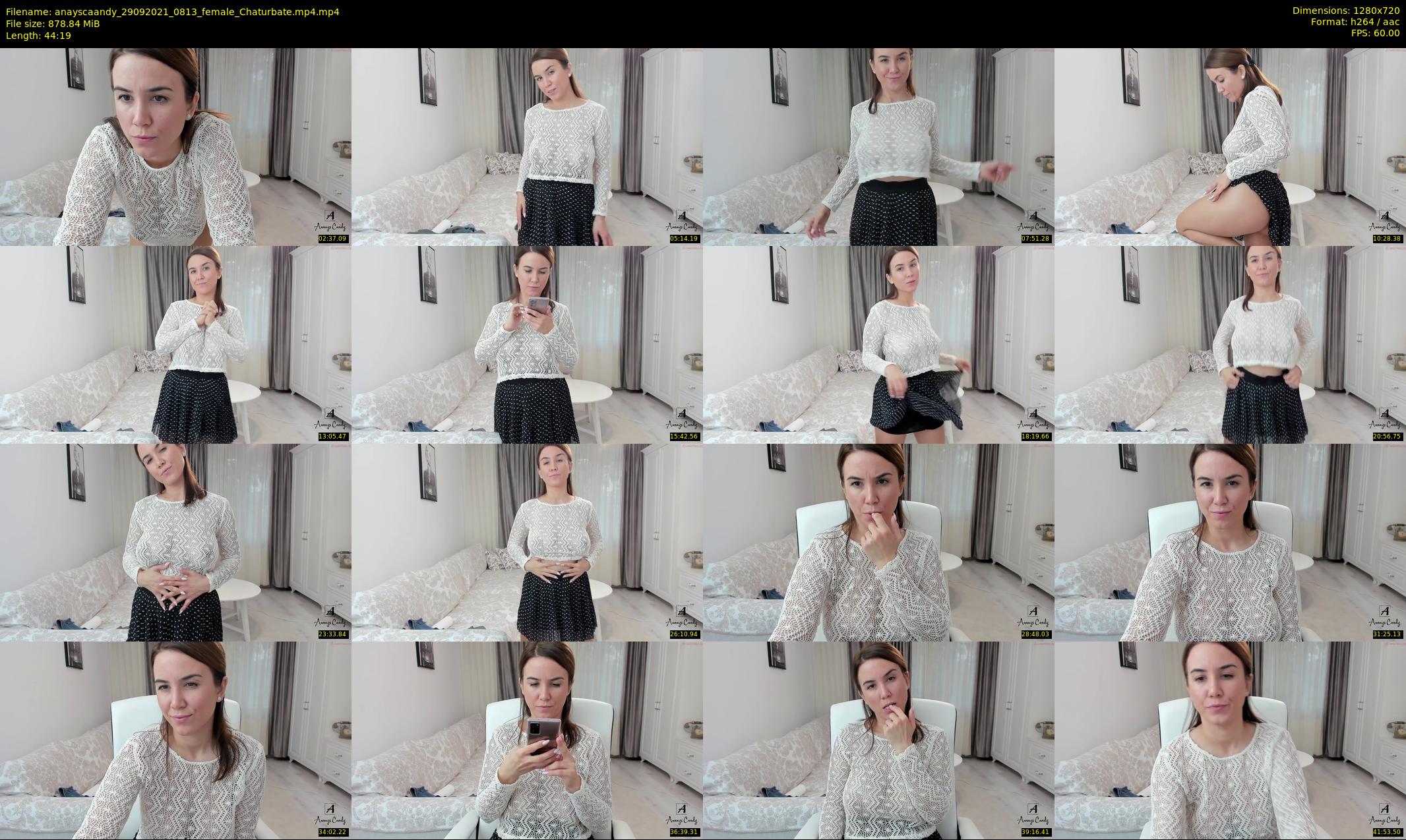 anayscaandy — 45 minute Chaturbate female cam show recording, 720p, Sep 29, 2021