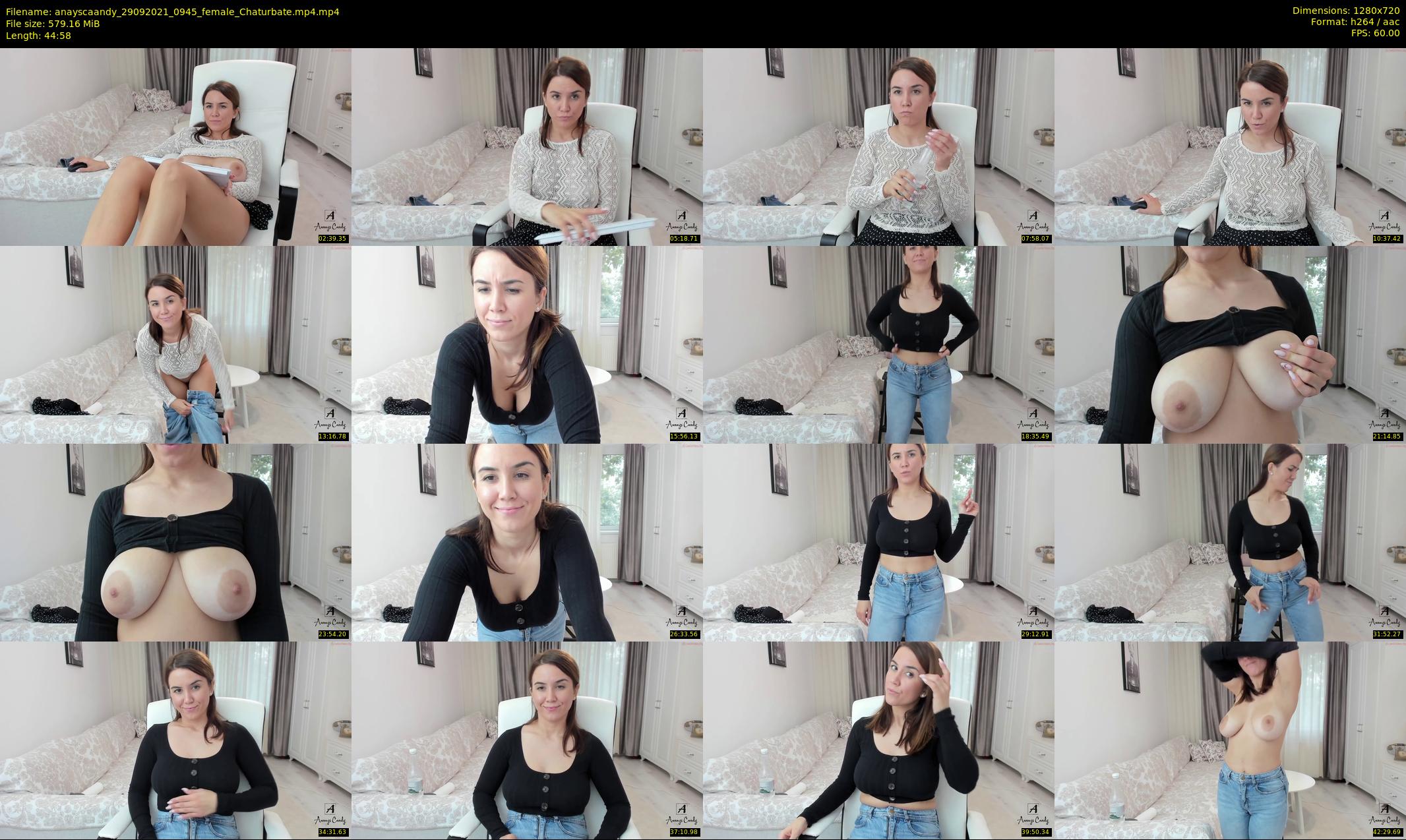 anayscaandy — 45 minute Chaturbate female cam show recording, 720p, Sep 29, 2021