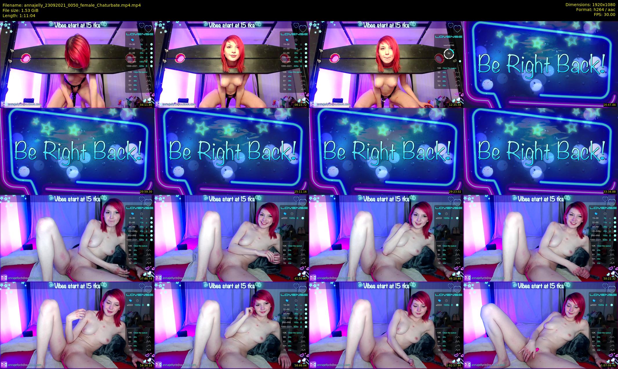 annajelly — 72 minute Chaturbate couple cam show recording, 1080p, Sep 23, 2021