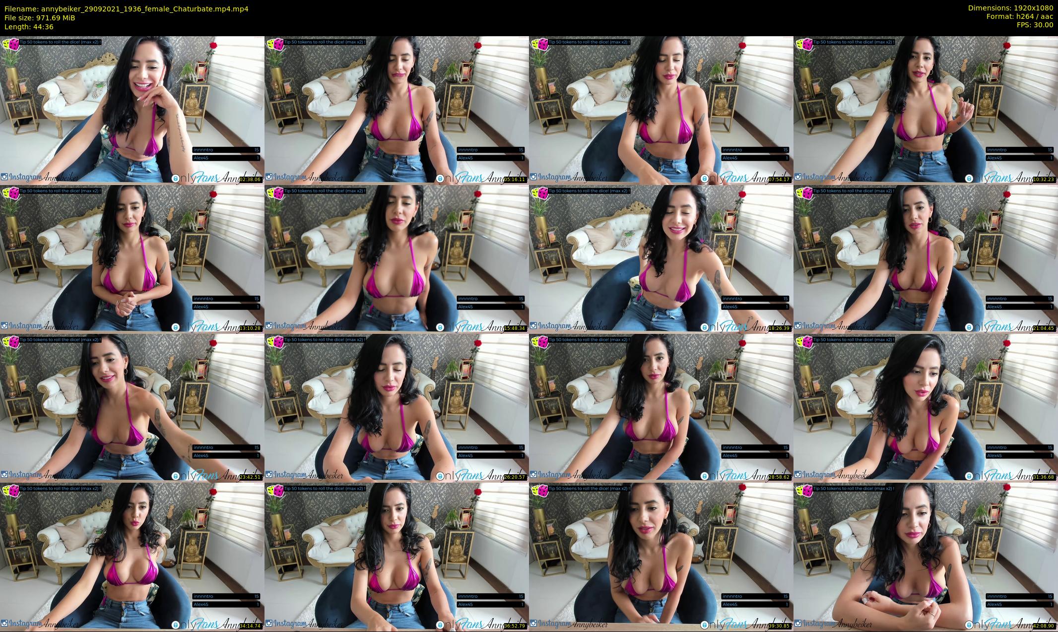 annybeiker — 45 minute Chaturbate female cam show recording, 1080p, Sep 29, 2021