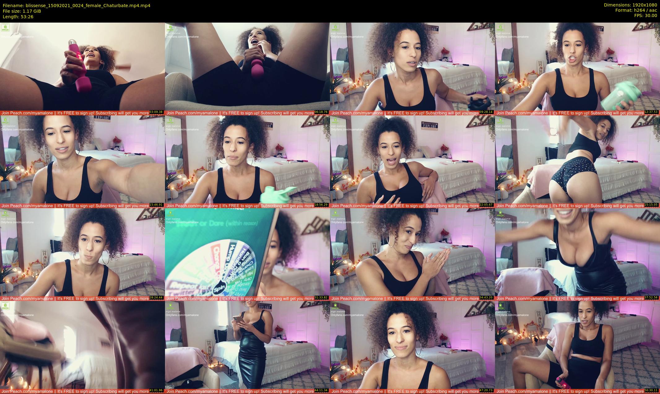 blissense — 54 minute Chaturbate female cam show recording, 1080p, Sep 15, 2021