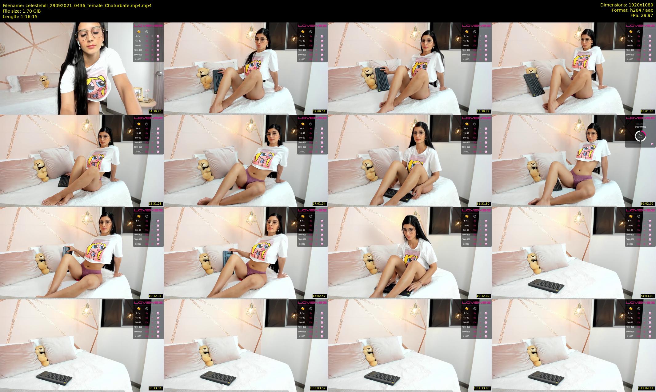 celestehill — 77 minute Chaturbate female cam show recording, 1080p, Sep 29, 2021