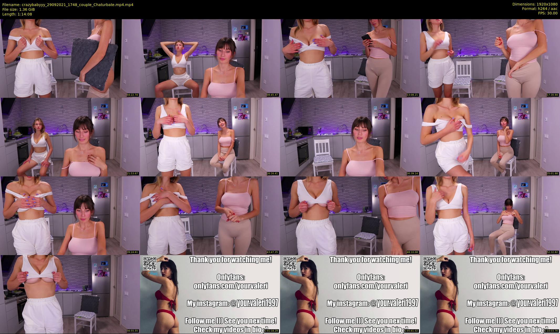 crazybabyyy — 75 minute Chaturbate couple cam show recording, 1080p, Sep 29, 2021