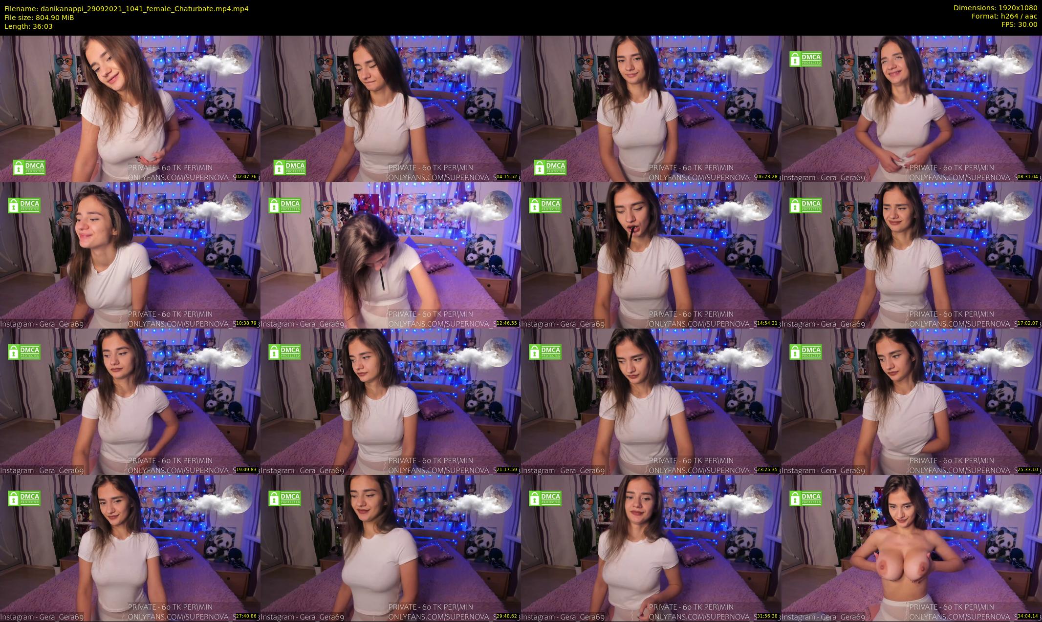 danikanappi — 37 minute Chaturbate female cam show recording, 1080p, Sep 29, 2021