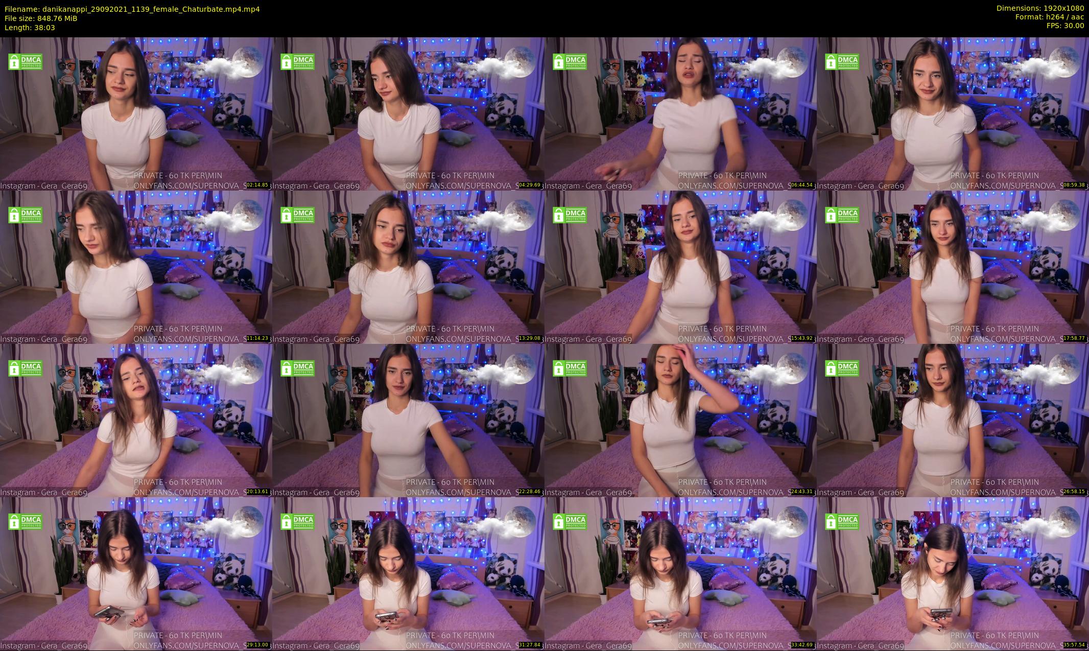 danikanappi — 39 minute Chaturbate female cam show recording, 1080p, Sep 29, 2021