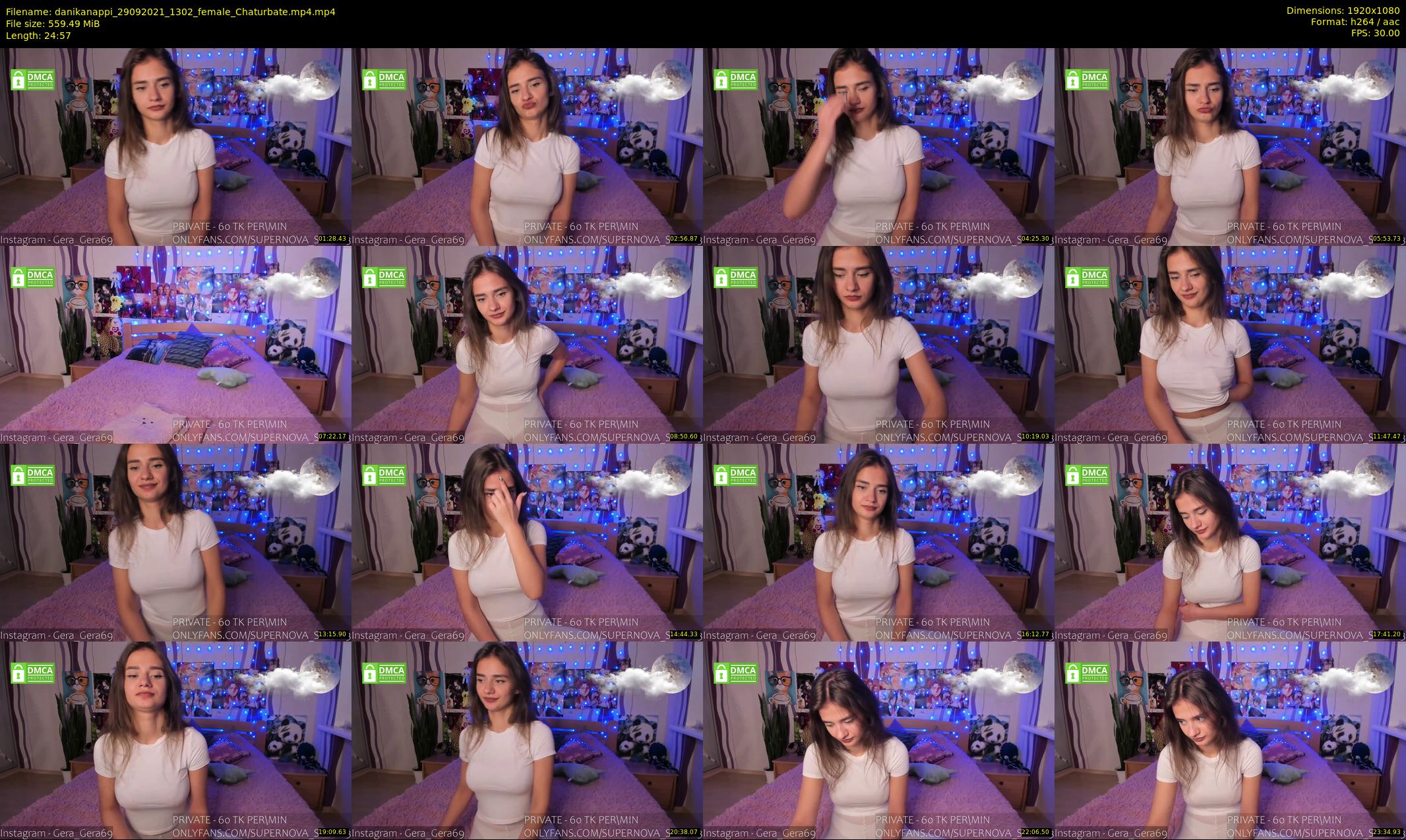 danikanappi — 25 minute Chaturbate female cam show recording, 1080p, Sep 29, 2021