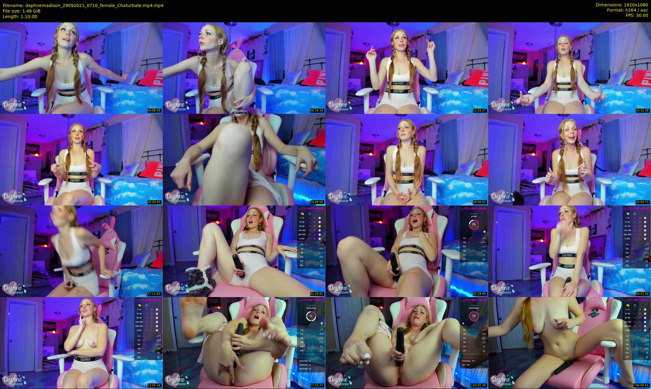 daphnemadison — 70 minute Chaturbate couple cam show recording, 1080p, Sep 29, 2021