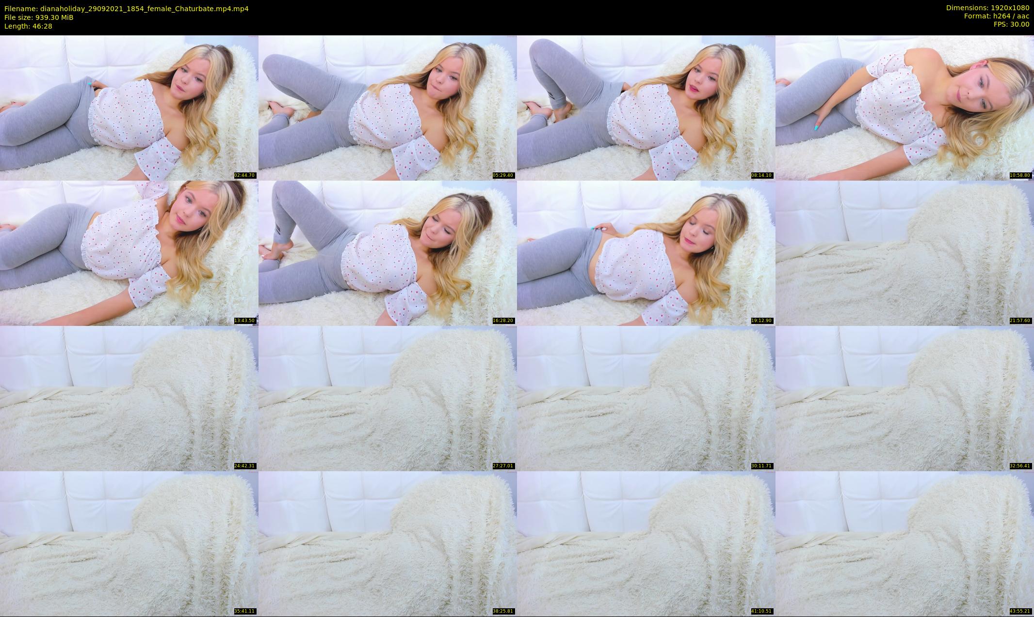 dianaholiday — 47 minute Chaturbate female cam show recording, 1080p, Sep 29, 2021