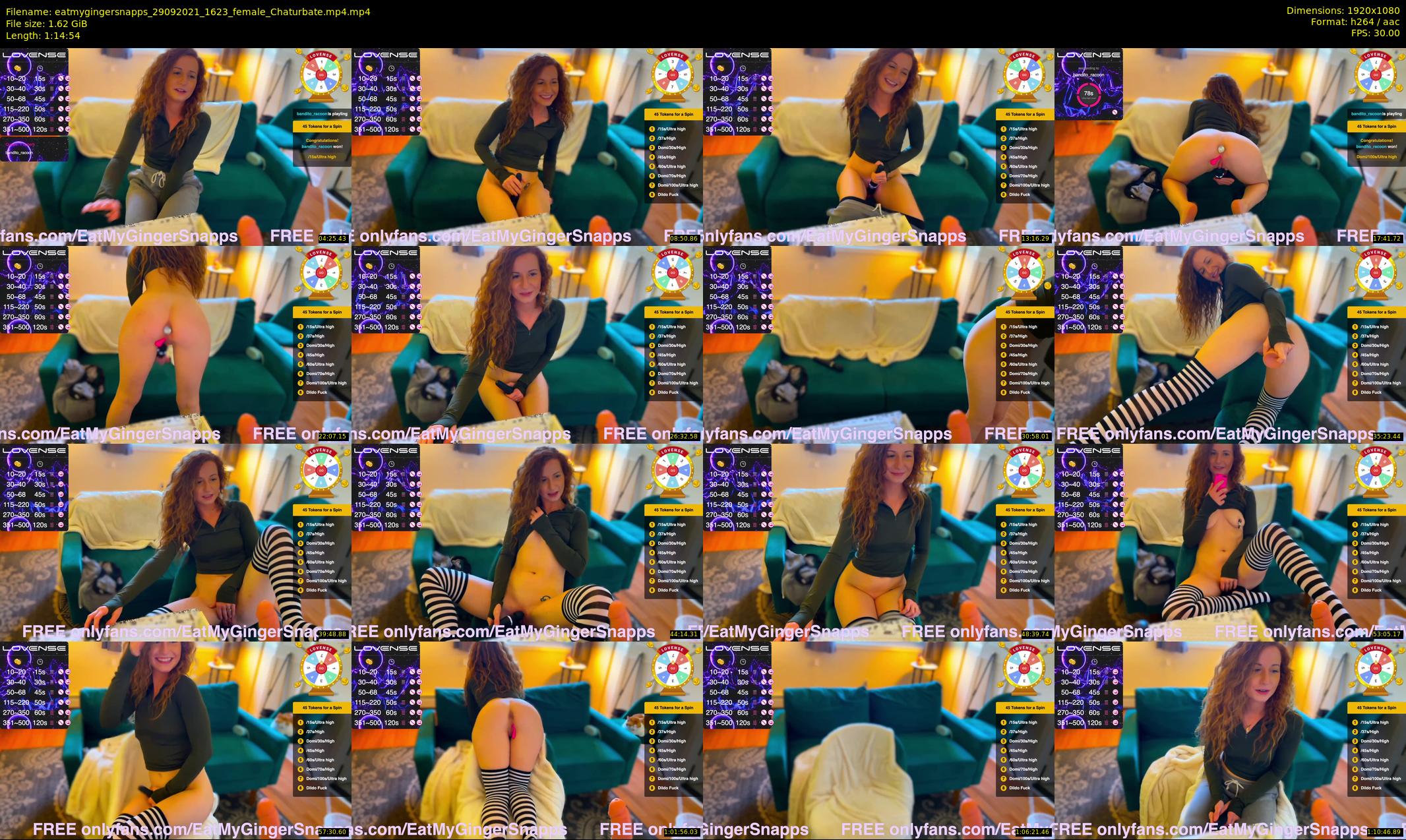 eatmygingersnapps — 75 minute Chaturbate female cam show recording, 1080p, Sep 29, 2021