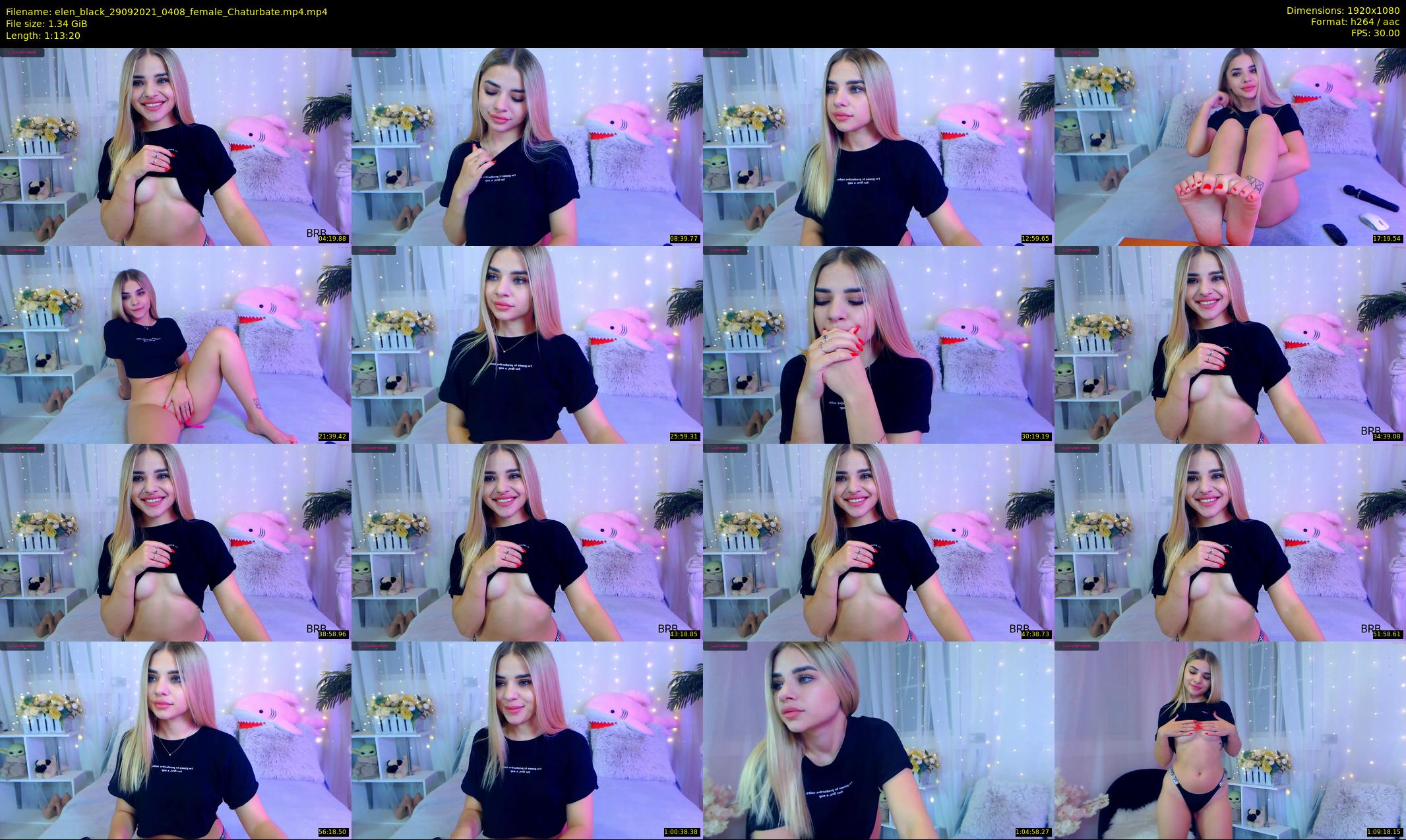 elen_black — 74 minute Chaturbate female cam show recording, 1080p, Sep 29, 2021
