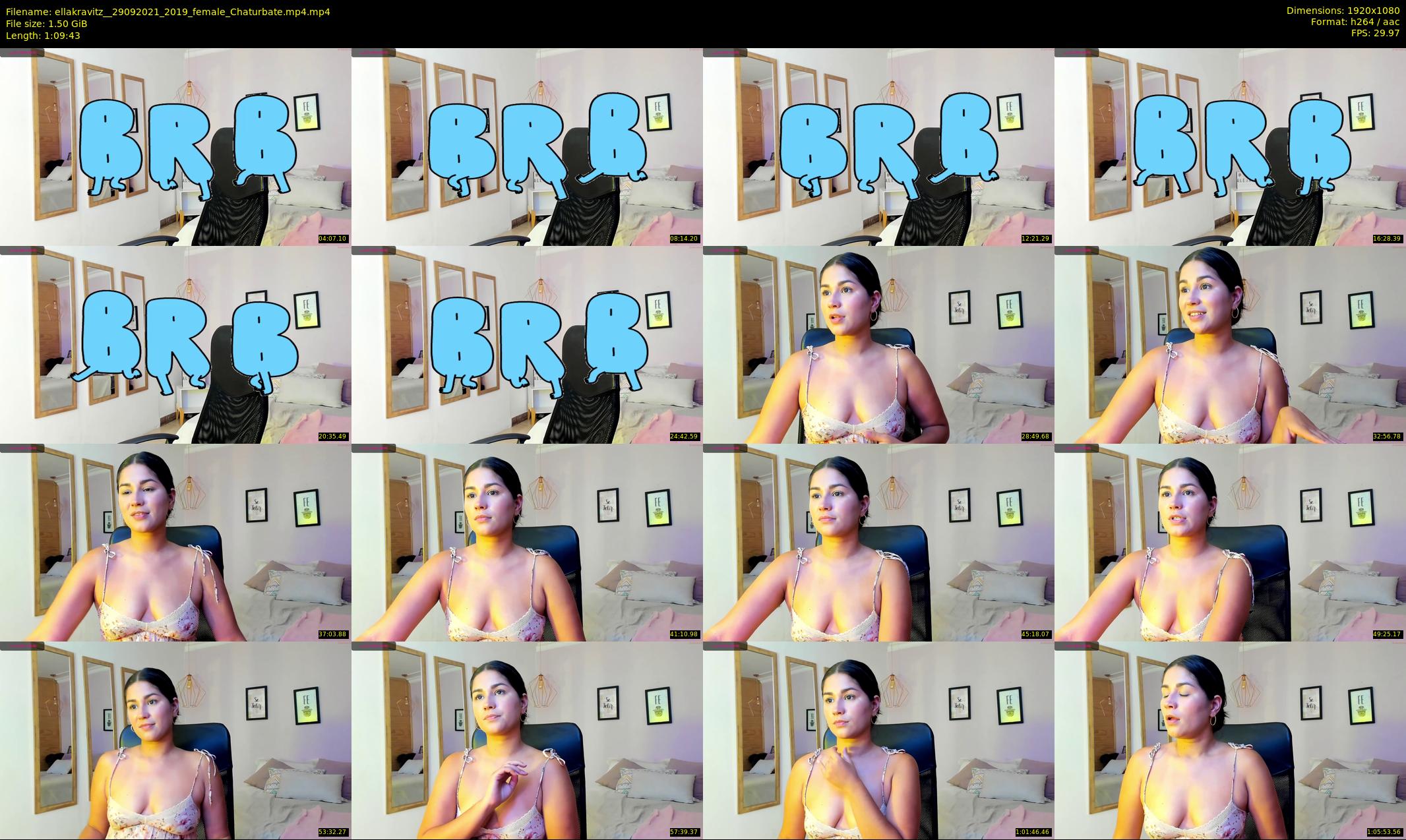 ellakravitz_ — 70 minute Chaturbate female cam show recording, 1080p, Sep 29, 2021