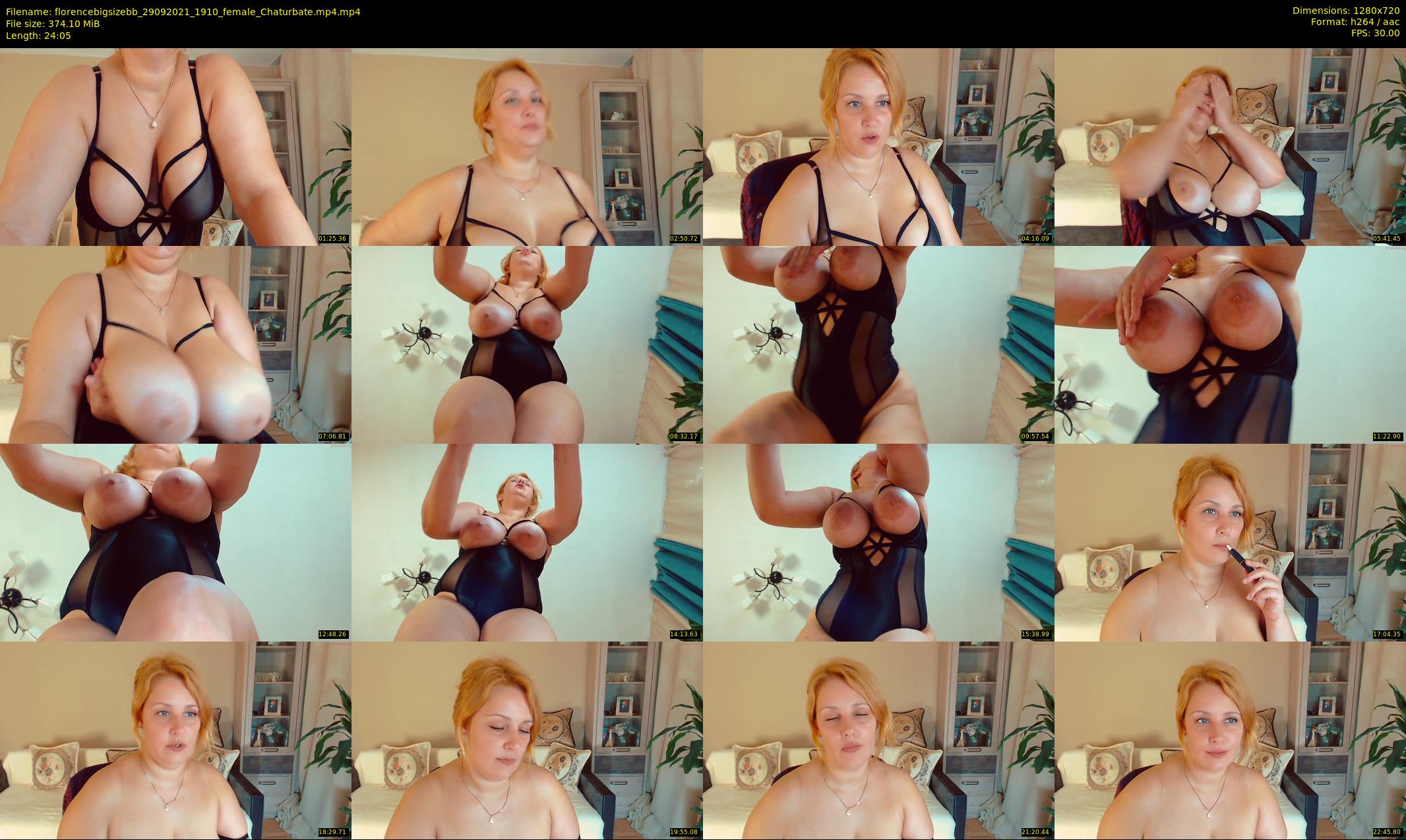 florencebigsizebb — 25 minute Chaturbate female cam show recording, 720p, Sep 29, 2021