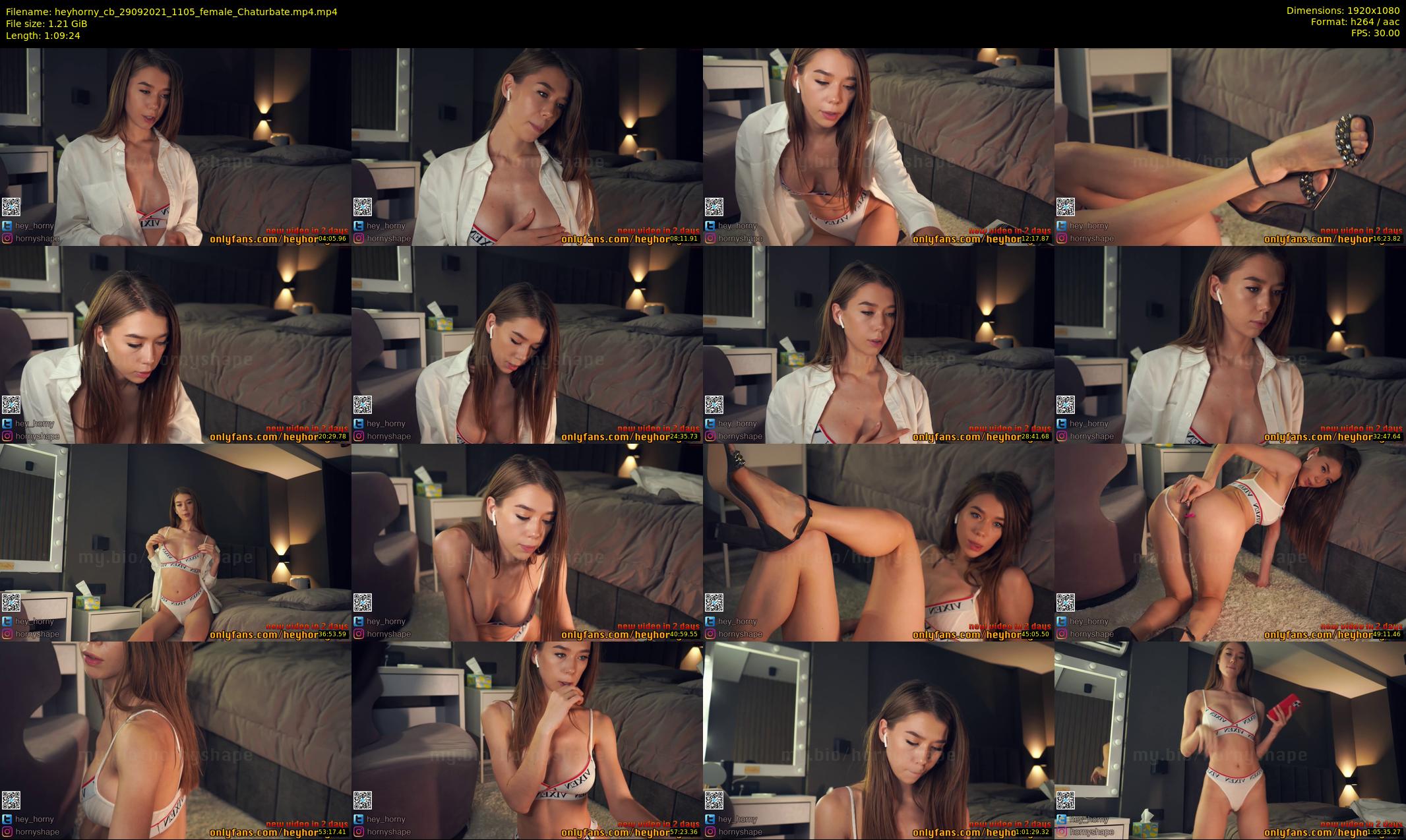 heyhorny_cb — 70 minute Chaturbate couple cam show recording, 1080p, Sep 29, 2021