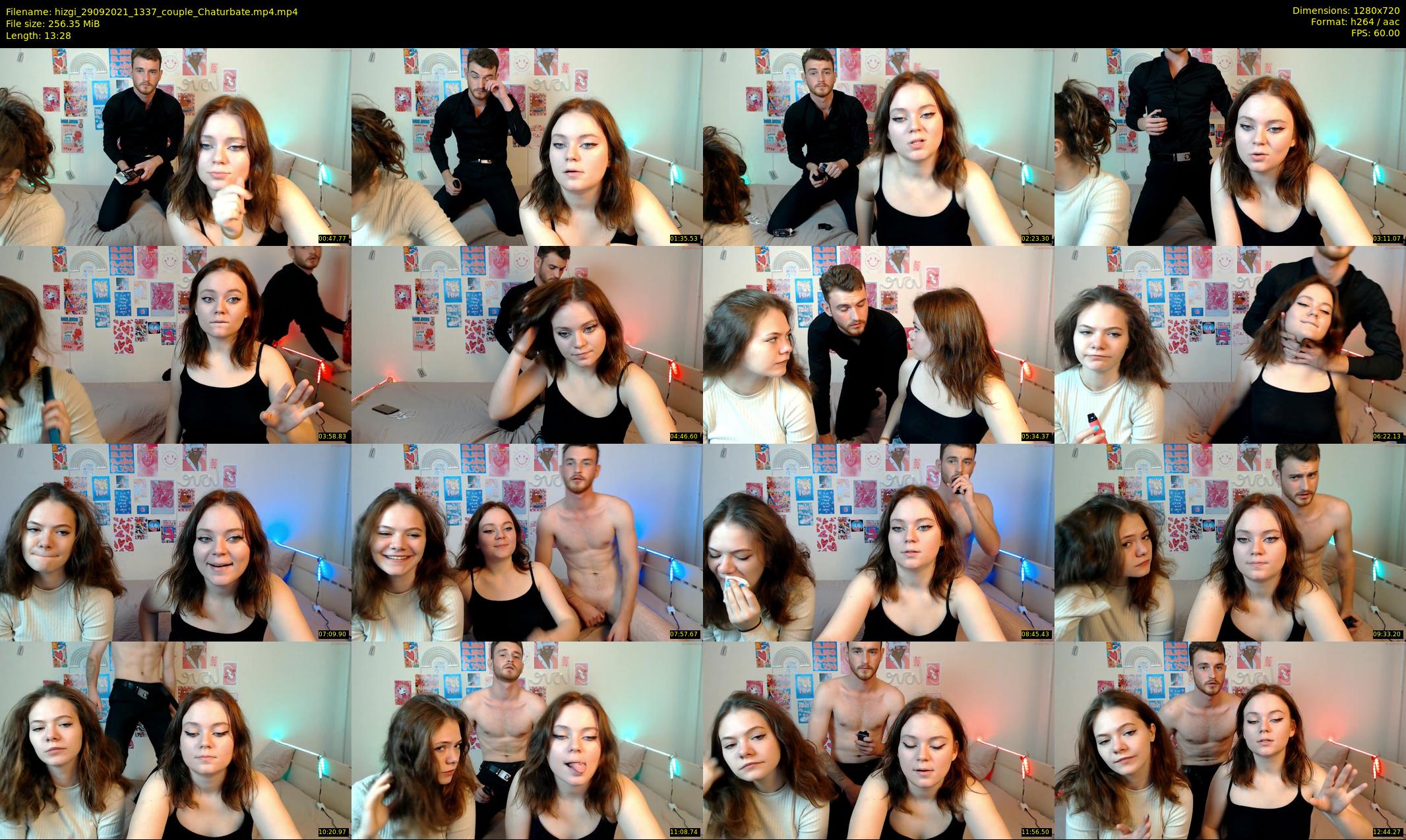 hizgi — 14 minute Chaturbate couple cam show recording, 720p, Sep 29, 2021