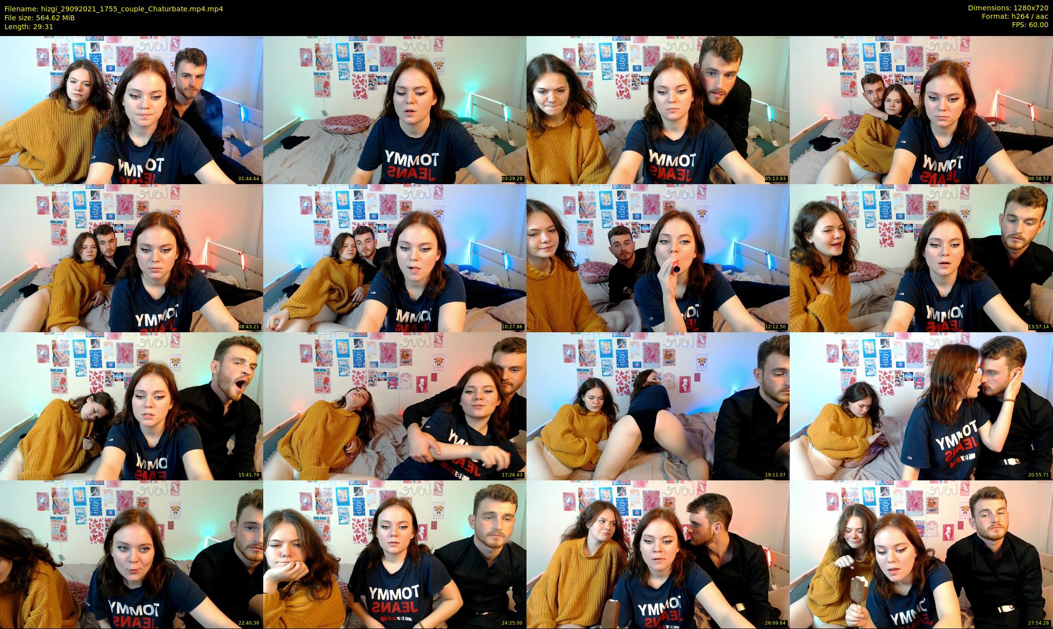 hizgi — 30 minute Chaturbate couple cam show recording, 720p, Sep 29, 2021