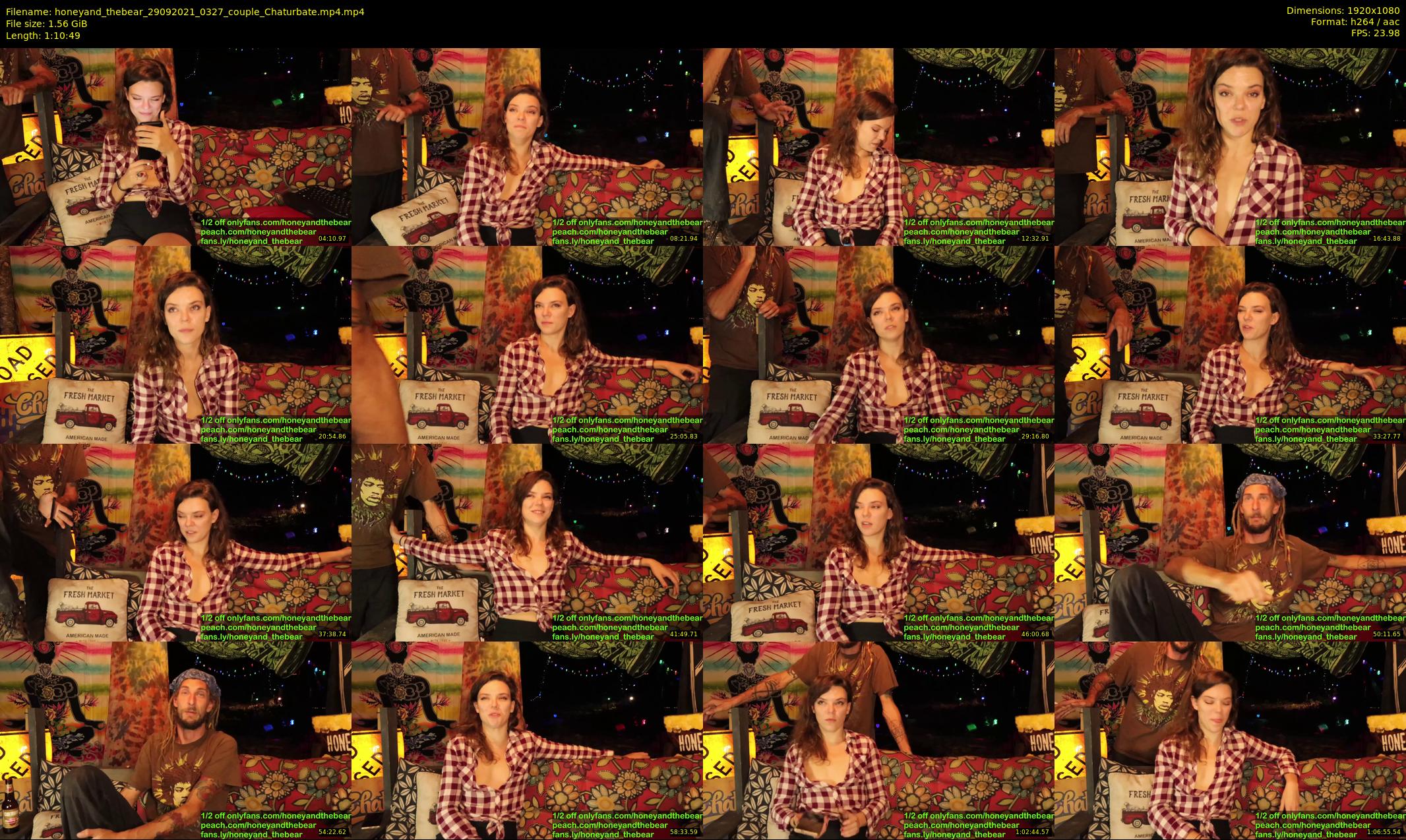 honeyand_thebear — 71 minute Chaturbate couple cam show recording, 1080p, Sep 29, 2021