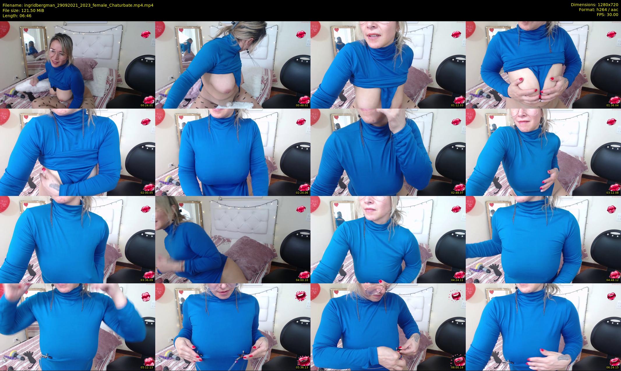 ingridbergman — 7 minute Chaturbate female cam show recording, 720p, Sep 29, 2021