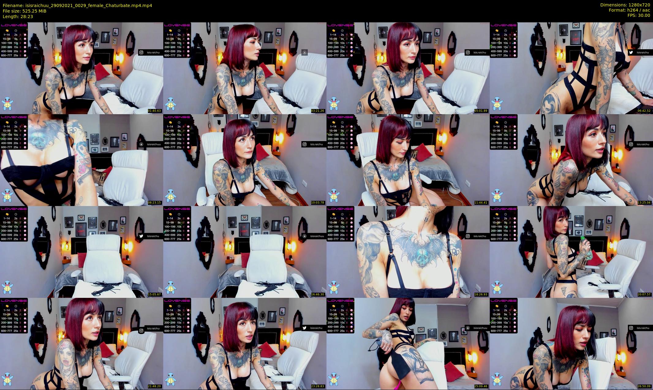 isisraichuu — 29 minute Chaturbate female cam show recording, 720p, Sep 29, 2021
