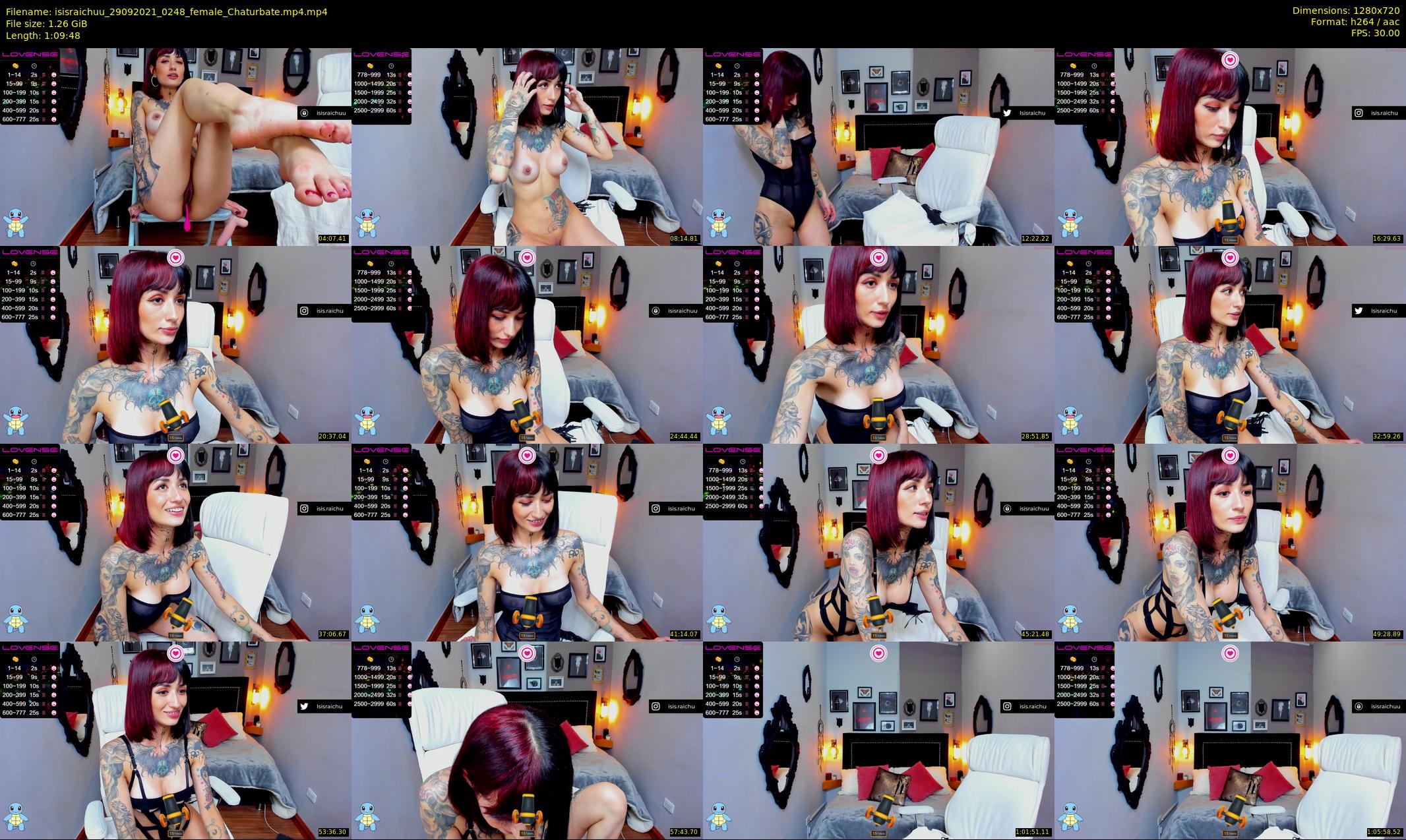 isisraichuu — 70 minute Chaturbate female cam show recording, 720p, Sep 29, 2021