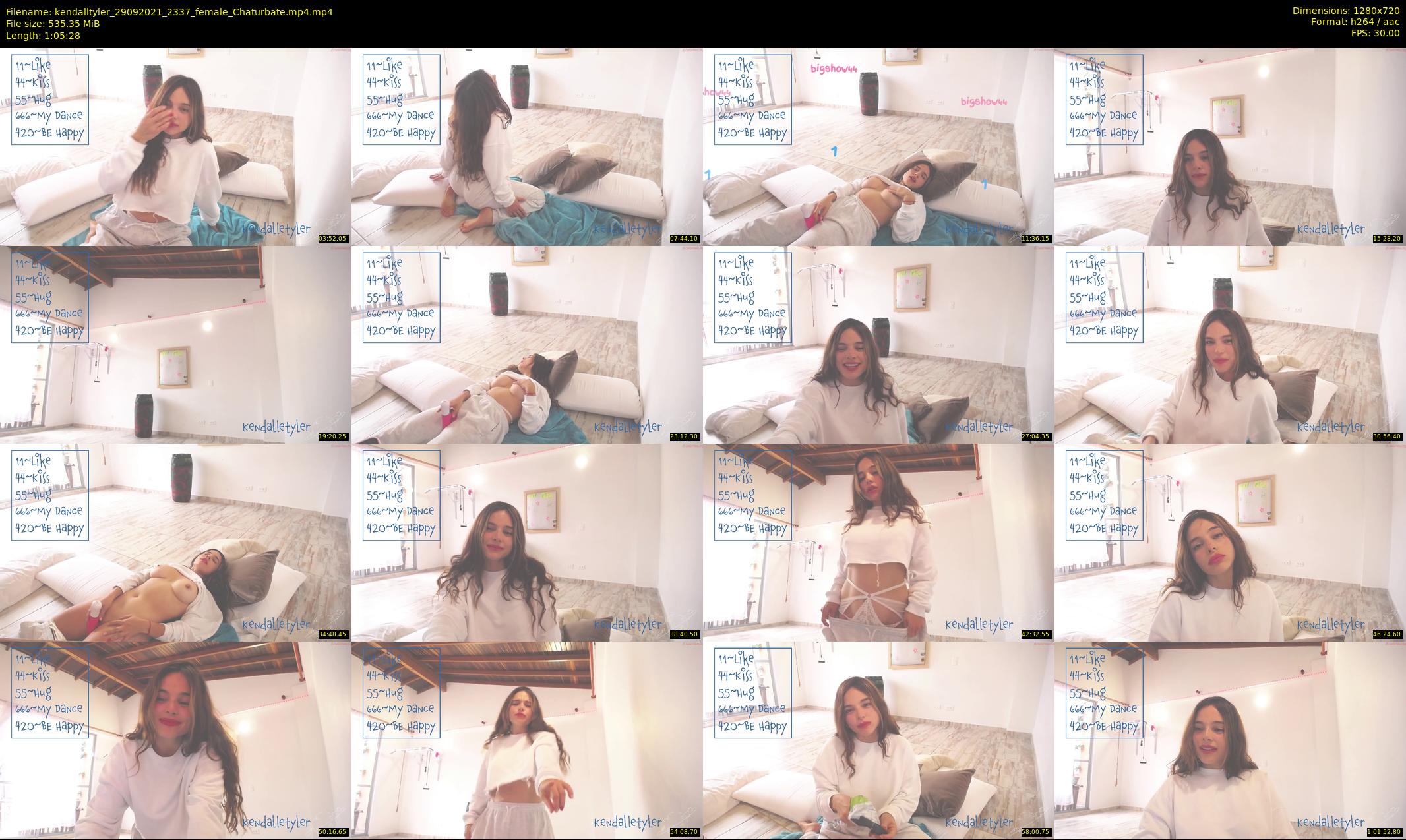 kendalltyler — 66 minute Chaturbate female cam show recording, 720p, Sep 29, 2021