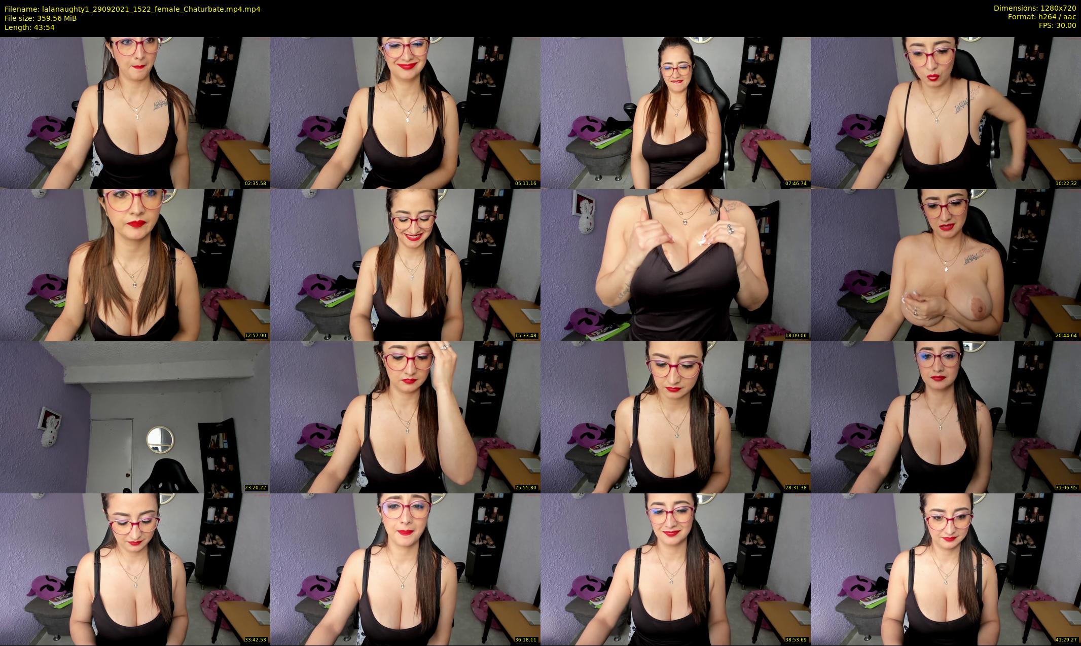 lalanaughty1 — 44 minute Chaturbate female cam show recording, 720p, Sep 29, 2021