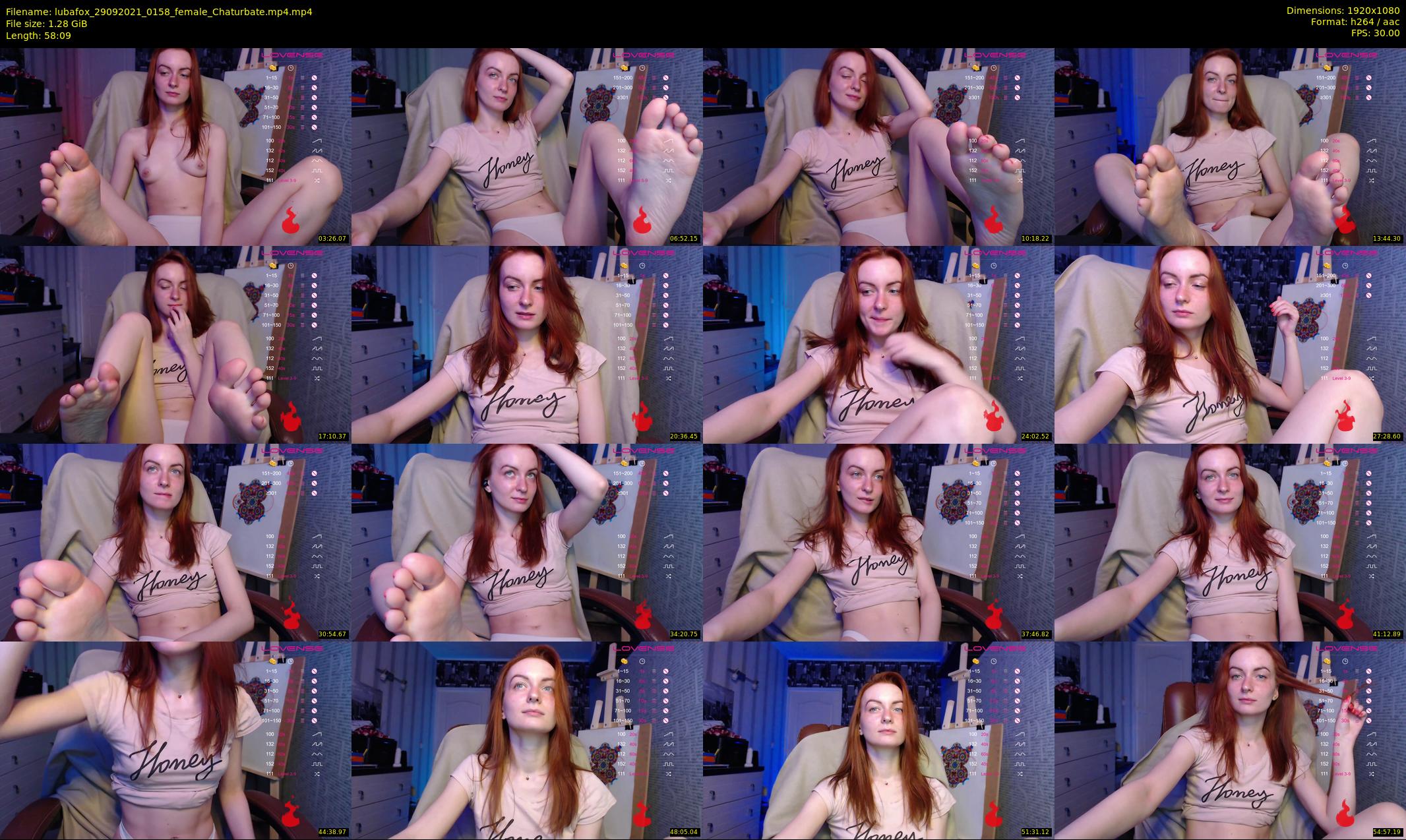 lubafox — 59 minute Chaturbate female cam show recording, 1080p, Sep 29, 2021
