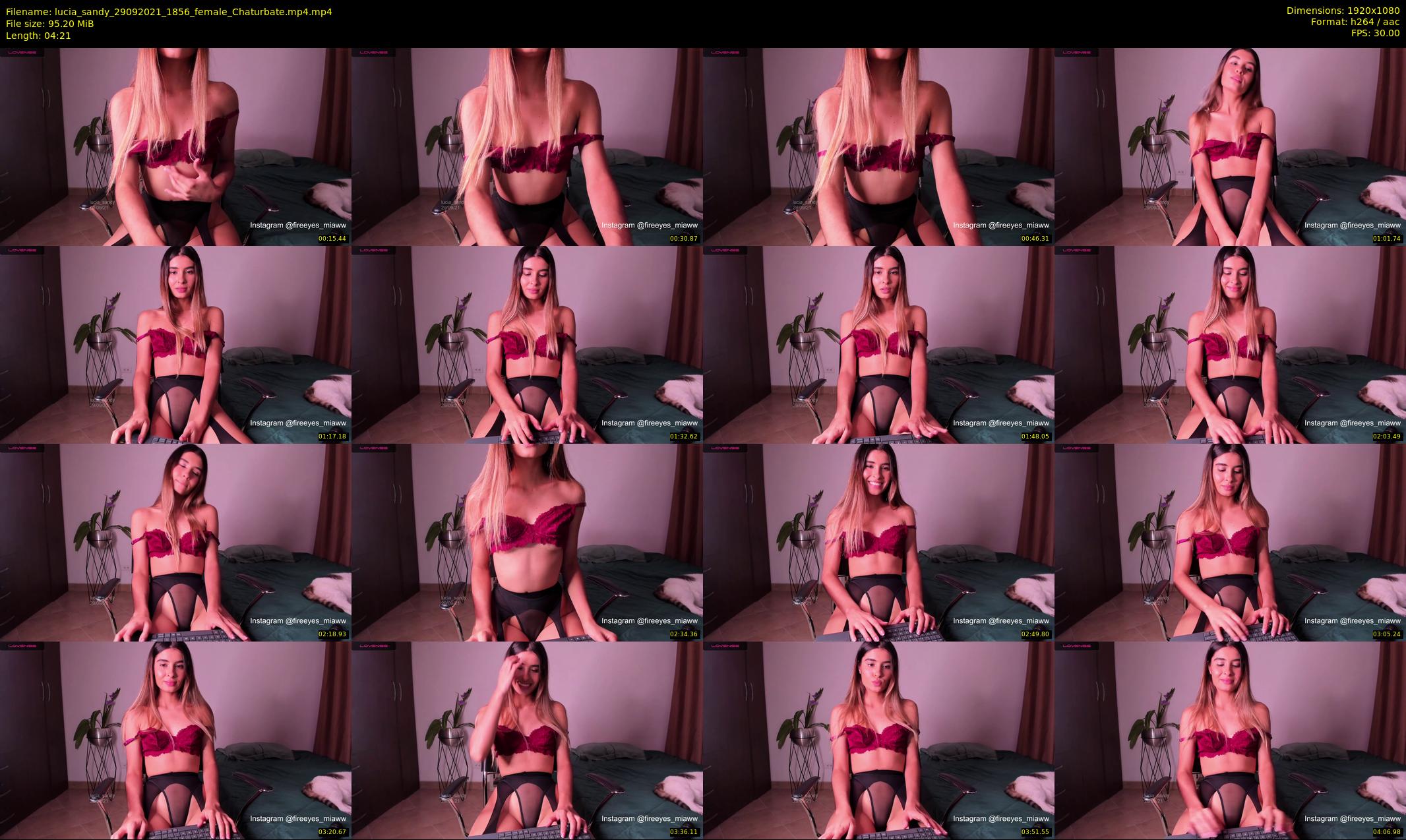 lucia_sandy — 5 minute Chaturbate female cam show recording, 1080p, Sep 29, 2021