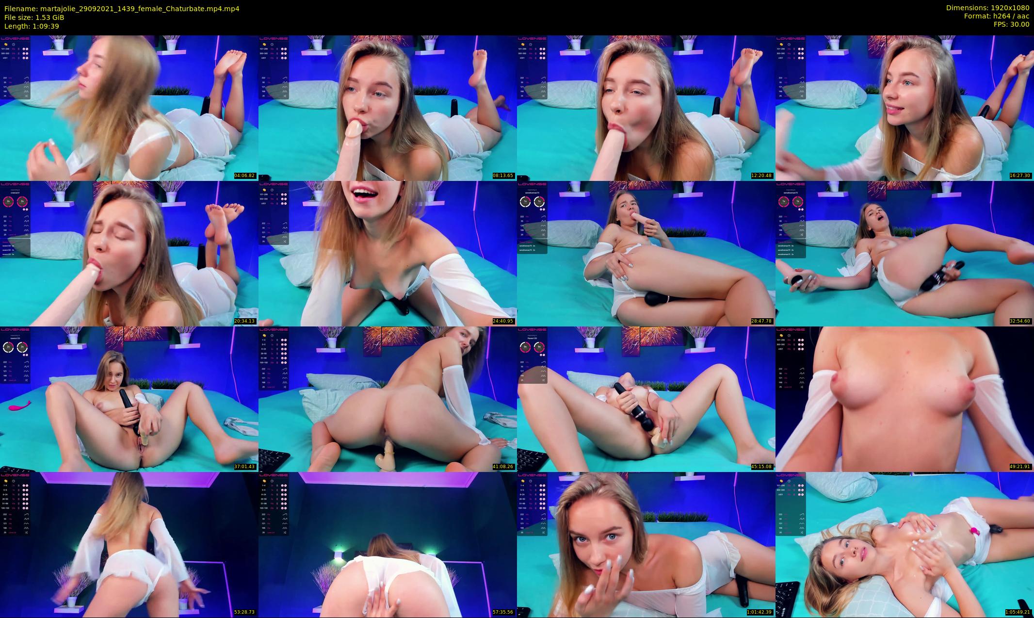 martajolie — 70 minute Chaturbate female cam show recording, 1080p, Sep 29, 2021